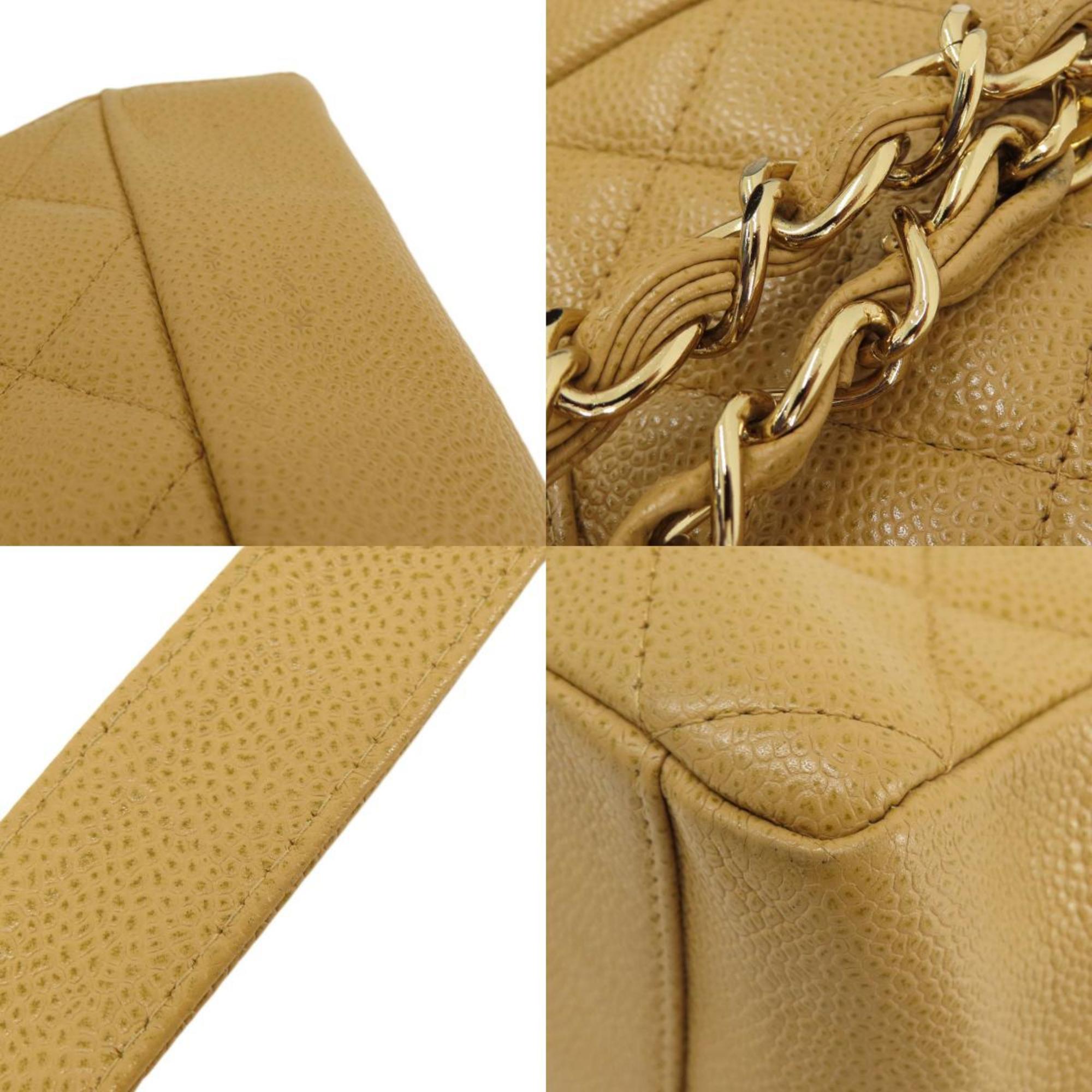 Chanel Beige Caviar Leather Tote Bag (Pre-Owned)
