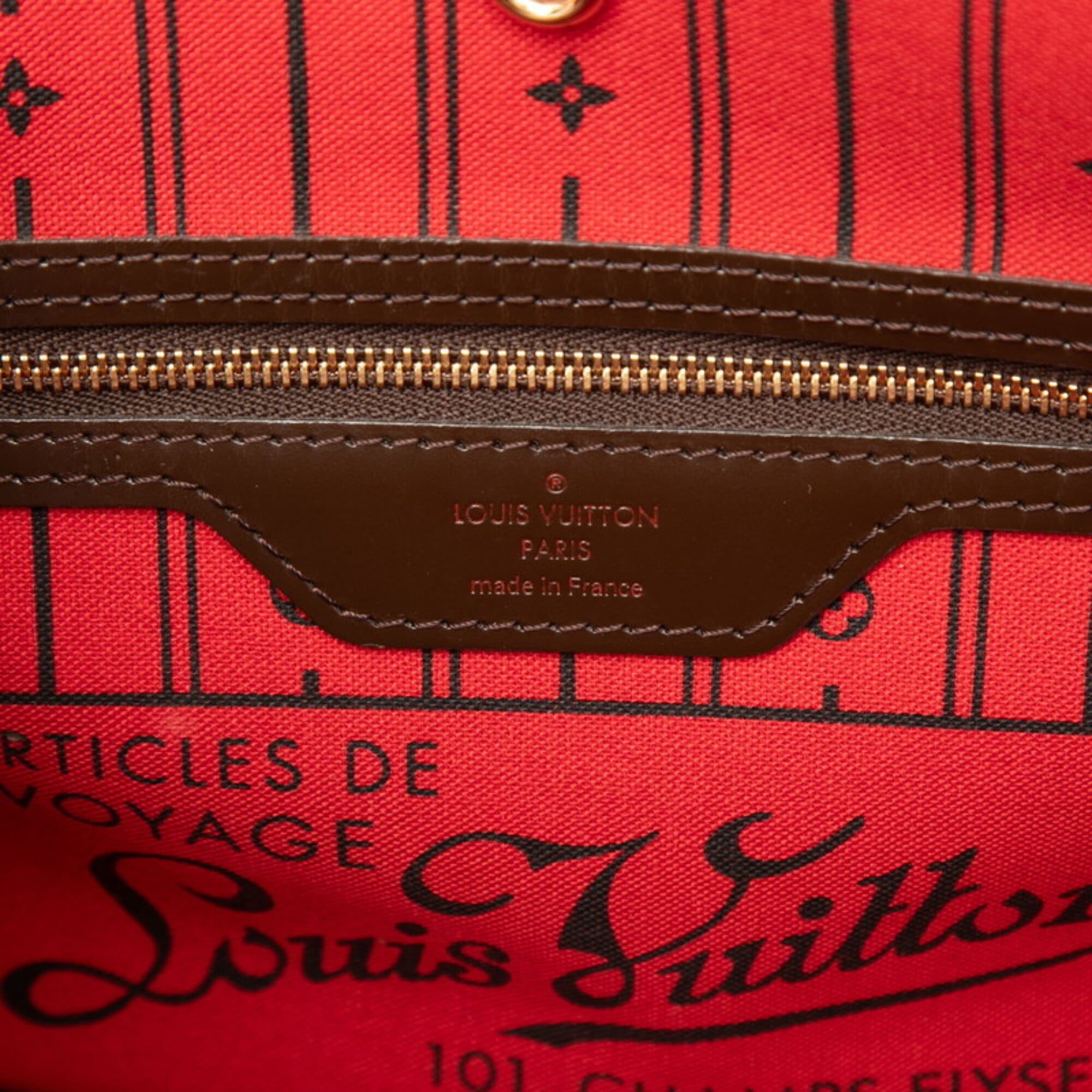 Louis Vuitton Damier Brown Pvc Leather Handbag Tote Bag (Pre-Owned)