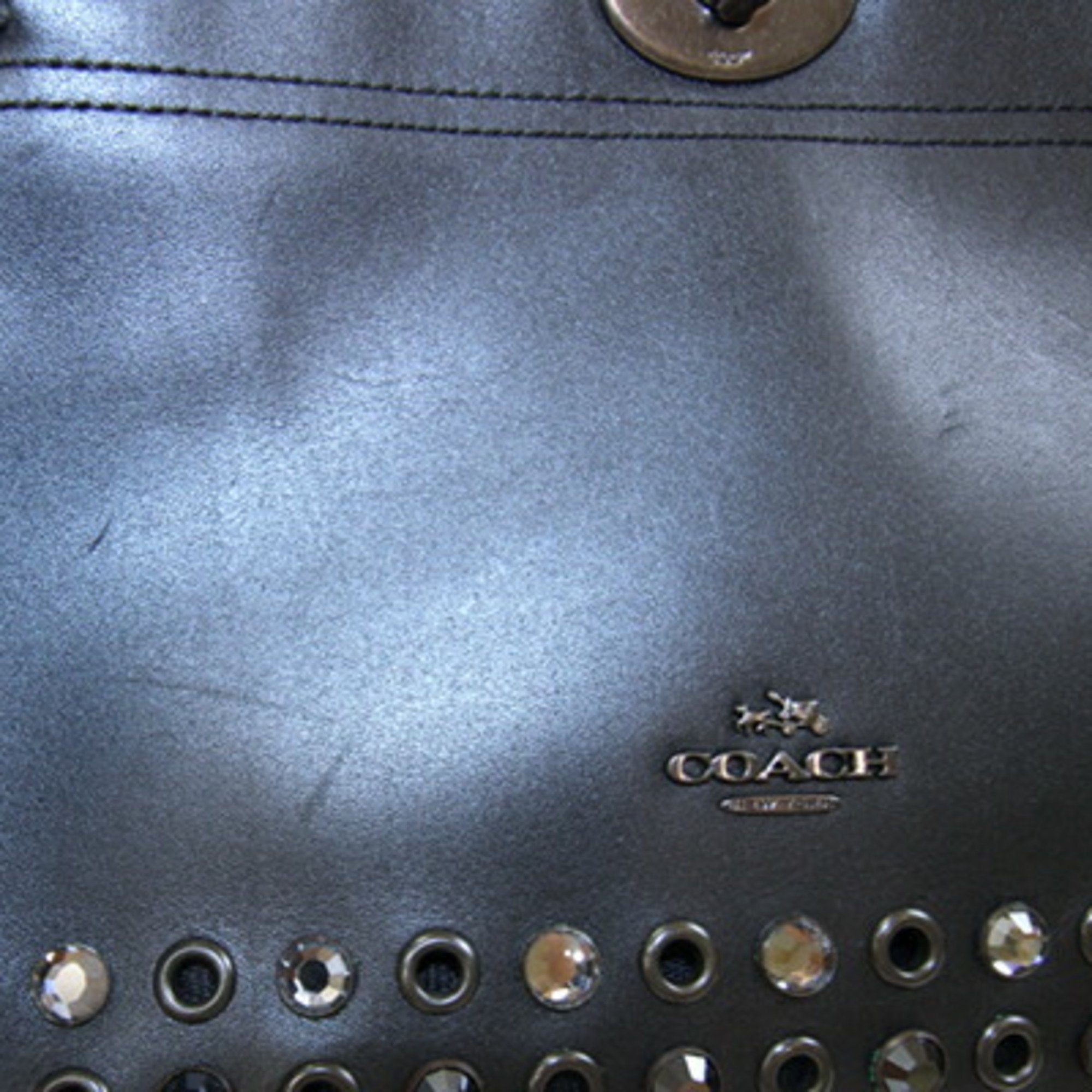 Coach Black Leather Handbag Shoulder Bag (Pre-Owned)
