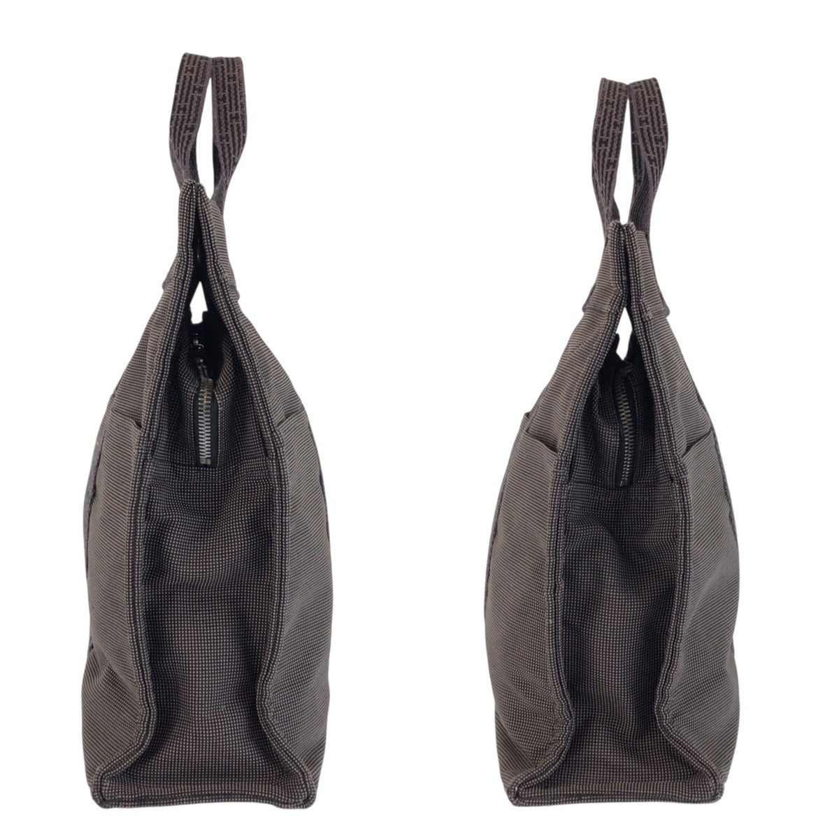 Hermes Gray Polyamide Polyester Handbag Tote Bag (Pre-Owned)