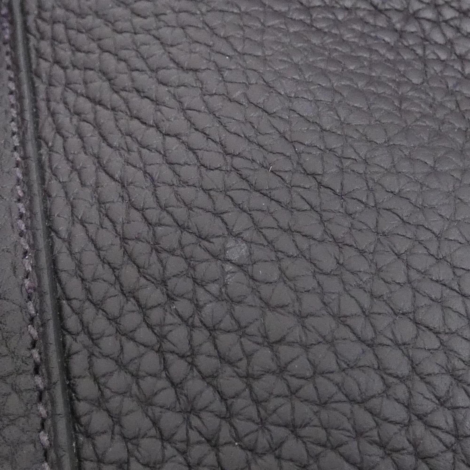 Hermes Purple Taurillon Clemence Leather Handbag (Pre-Owned)