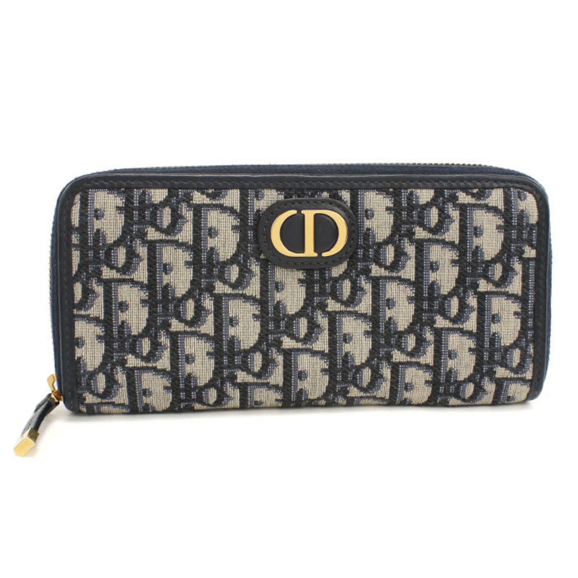 Christian Dior Navy Long Wallet (Bi-Fold) (Pre-Owned)