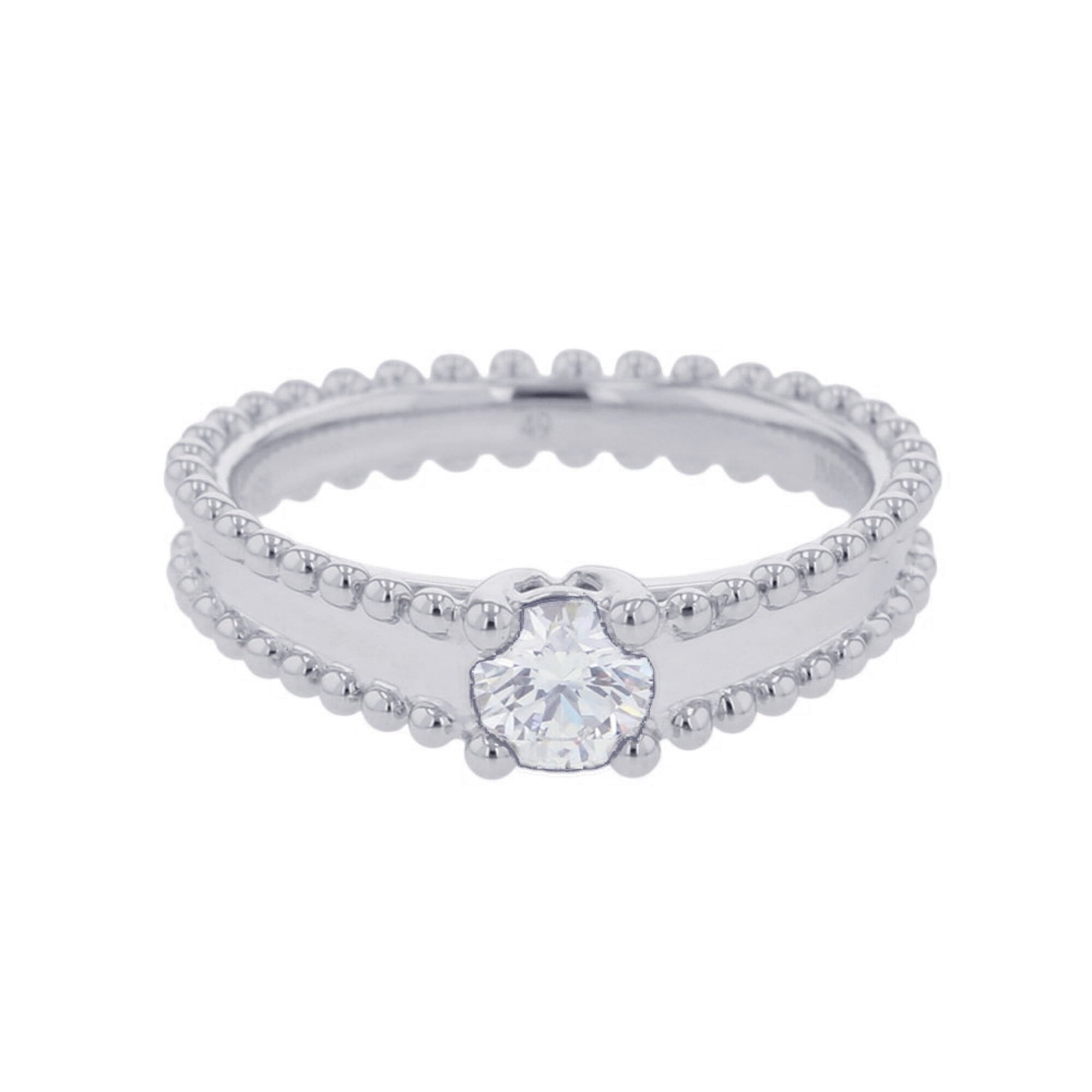Van Cleef & Arpels Platinum 950 Engagement Ring (Pre-Owned)