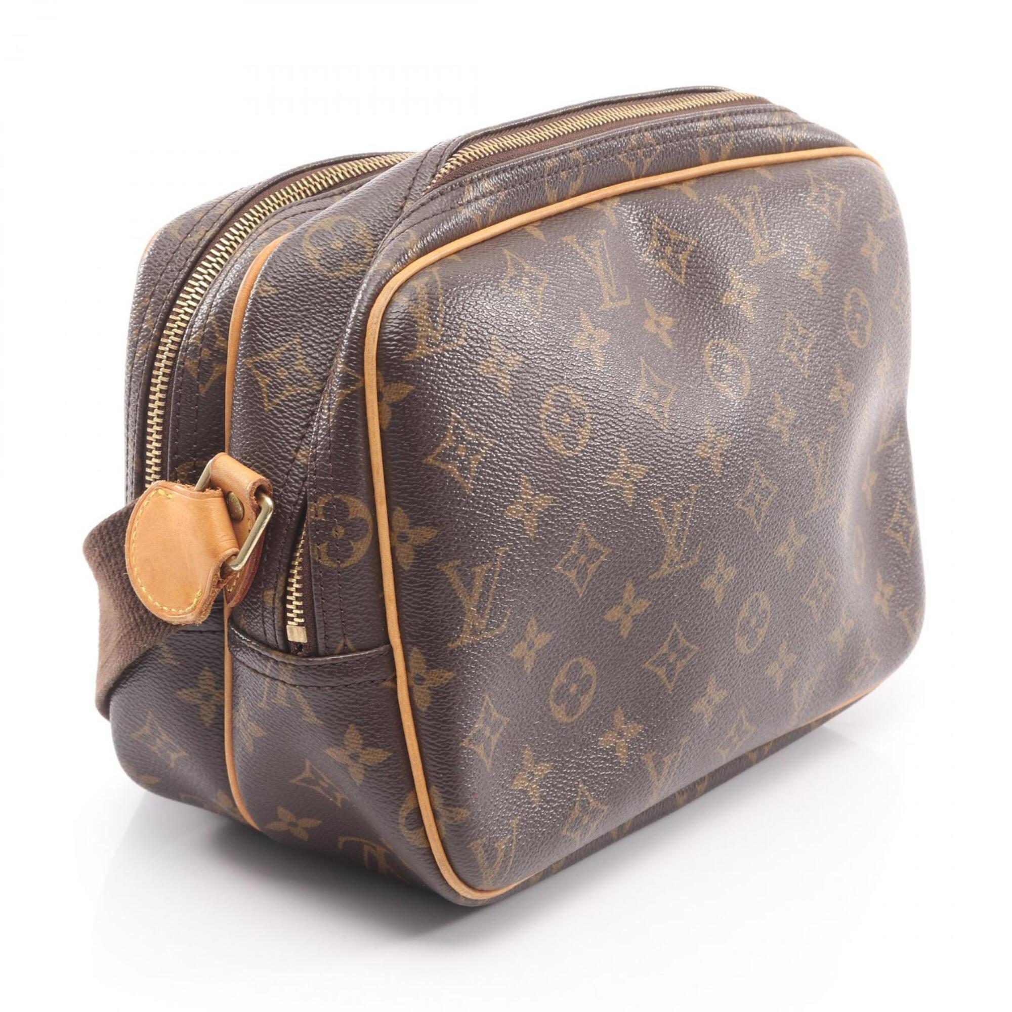 Louis Vuitton Brown Monogram Coated Canvas Leather Shoulder Bag (Pre-Owned)