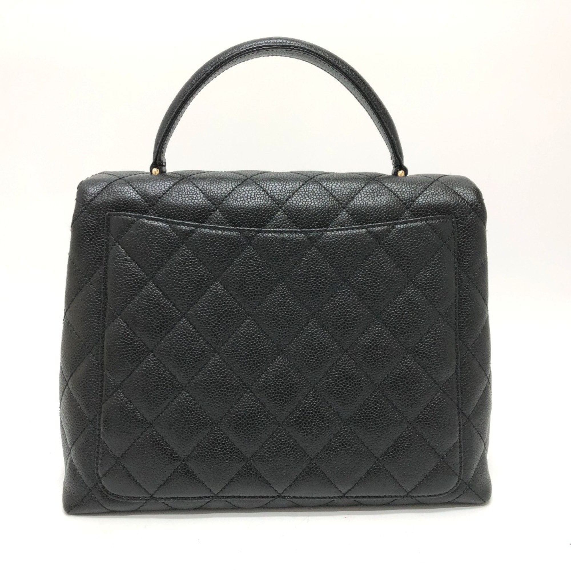Chanel Black Leather Handbag (Pre-Owned)