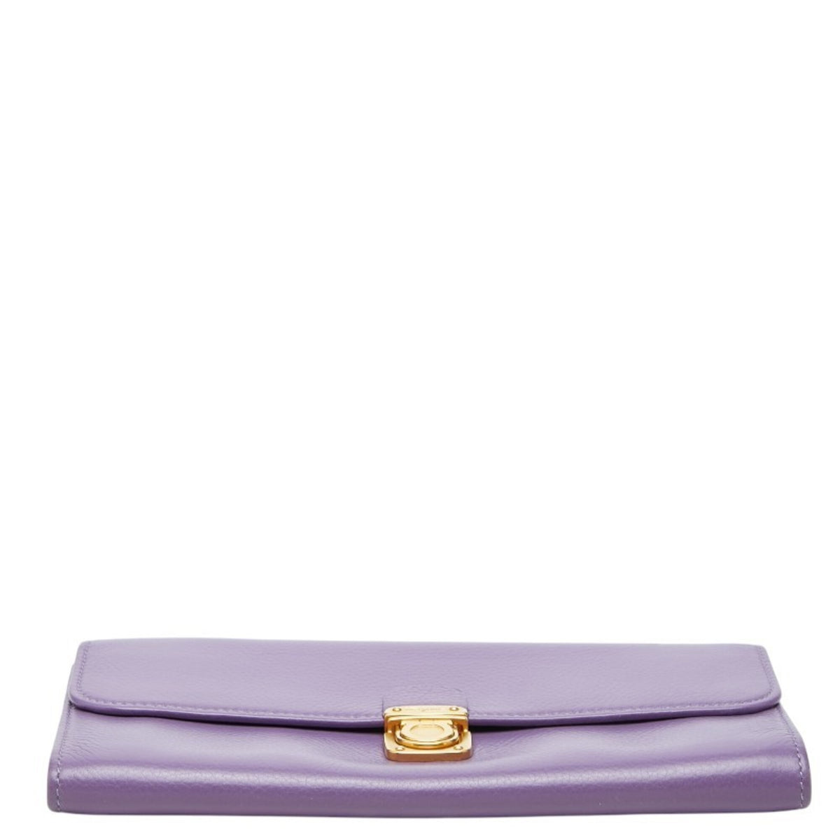 Salvatore Ferragamo Purple Leather Coin Purse/Coin Case (Pre-Owned)