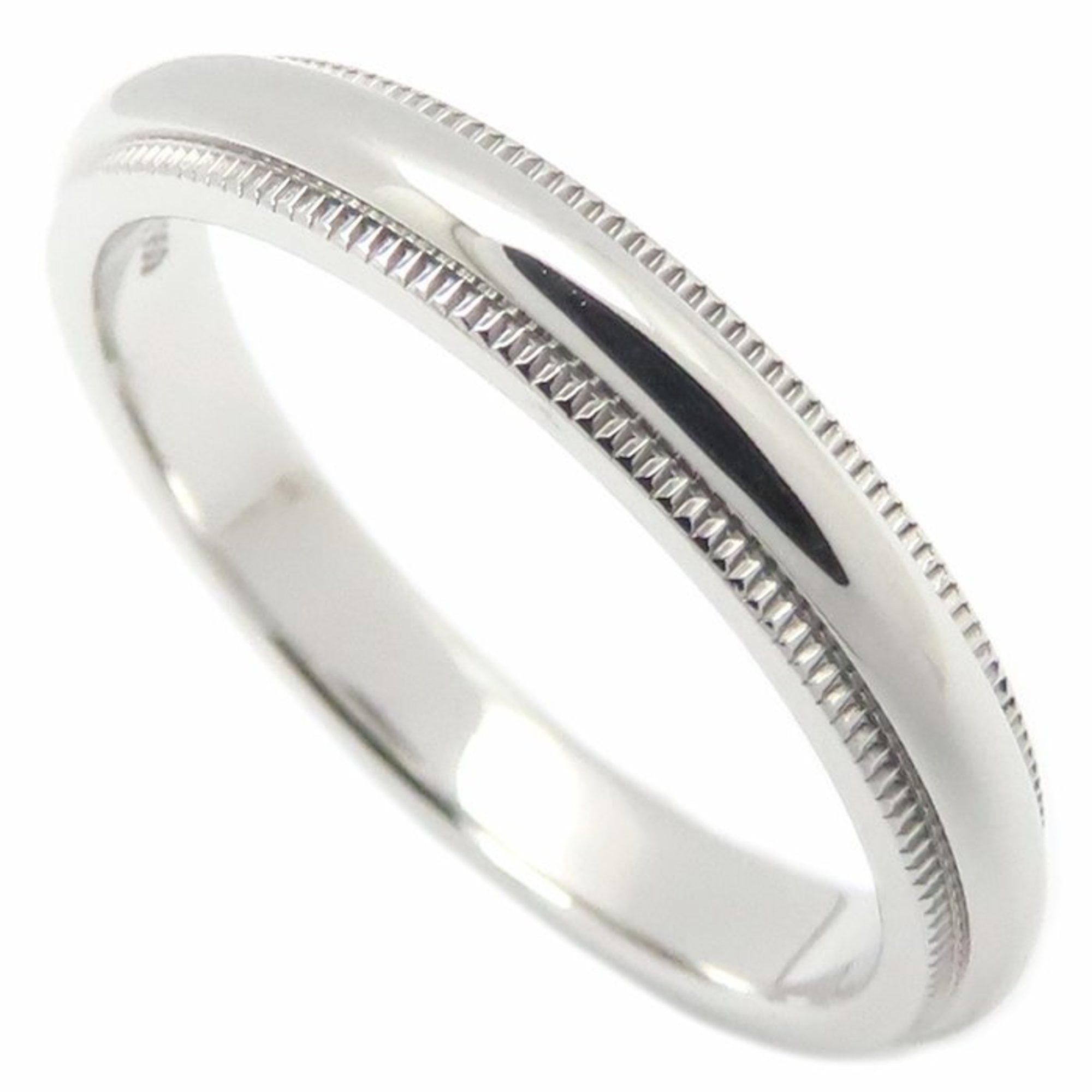 Tiffany Platinum Platinum 950 Band Ring (Pre-Owned)