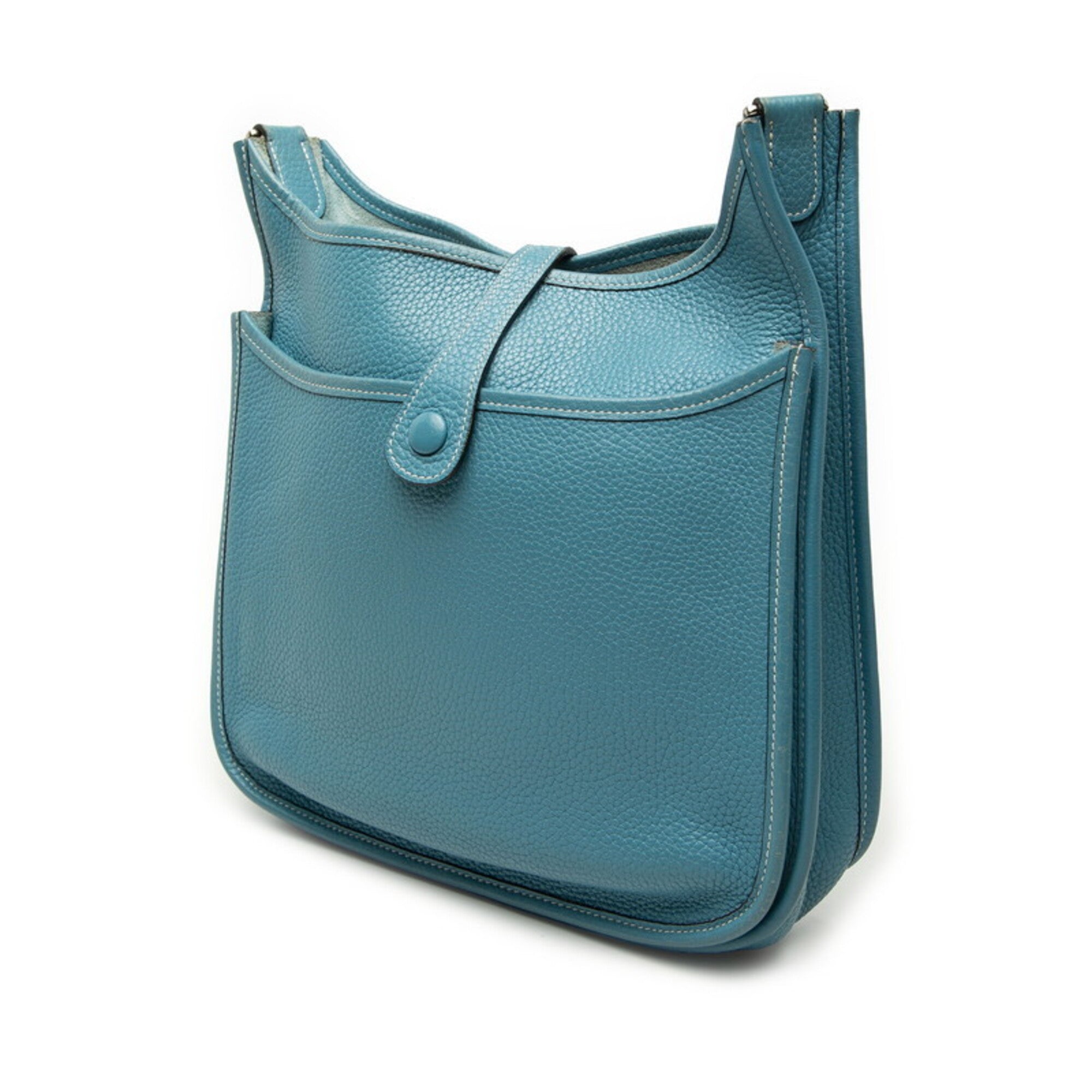 Hermes Taurillon Clemence Leather Shoulder Bag (Pre-Owned)