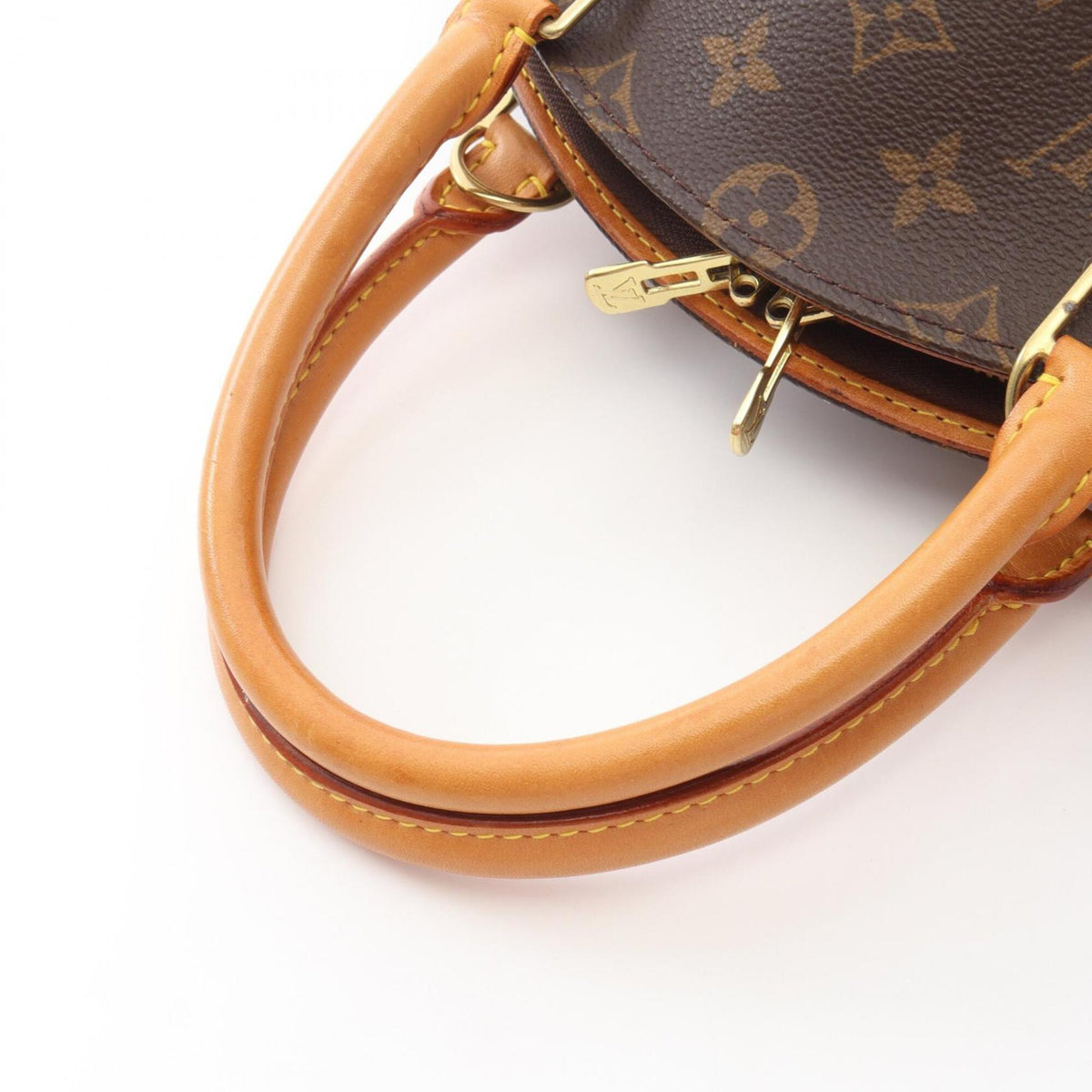 Louis Vuitton Brown Coated Canvas Leather Handbag (Pre-Owned)