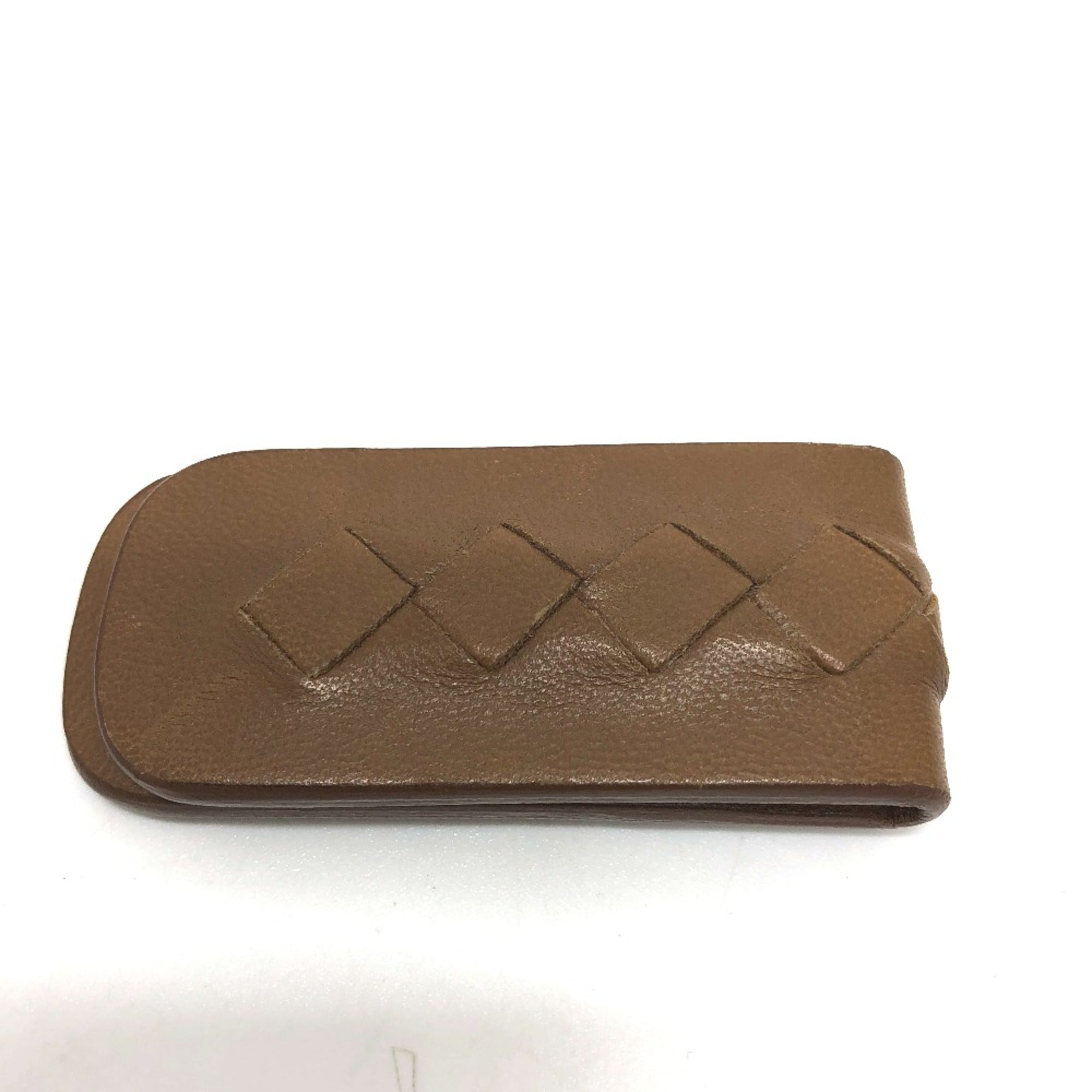 Bottega Veneta Brown Leather Money Clip (Pre-Owned)