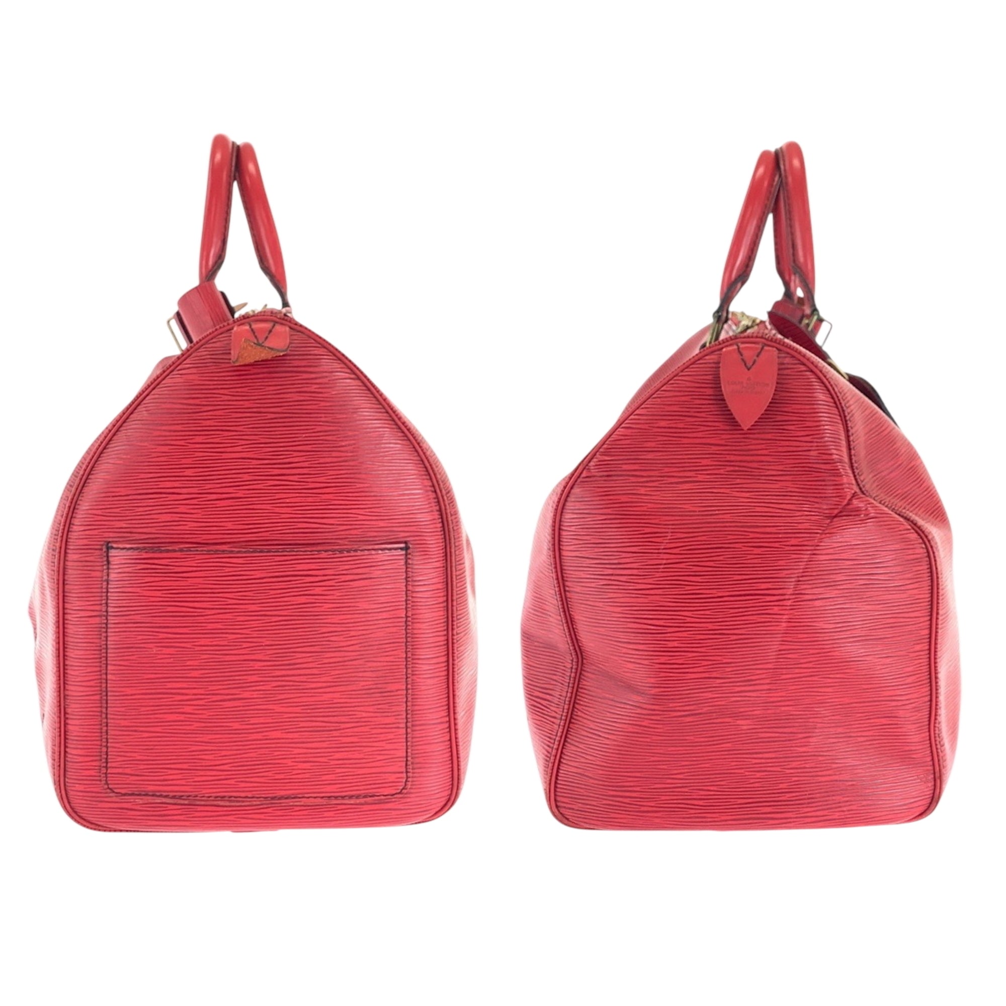 Louis Vuitton Castilian Red Epi Leather Boston Bag Handbag (Pre-Owned)