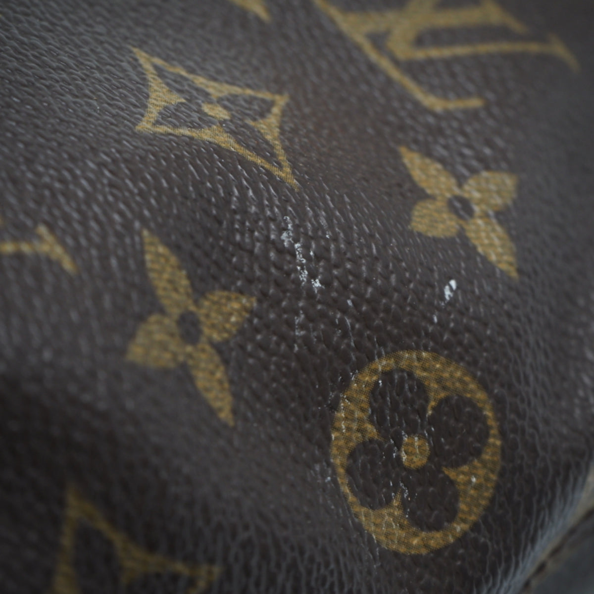 Louis Vuitton Monogram Brown Coated Canvas Leather Handbag (Pre-Owned)