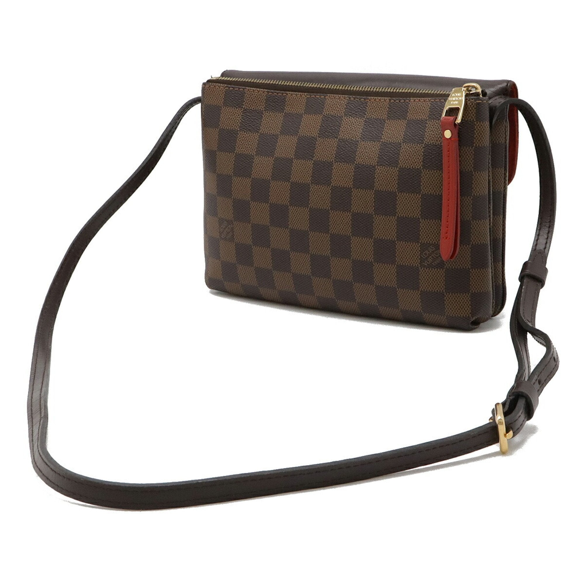Louis Vuitton Damier Brown Pvc Pochette Shoulder Bag (Pre-Owned)