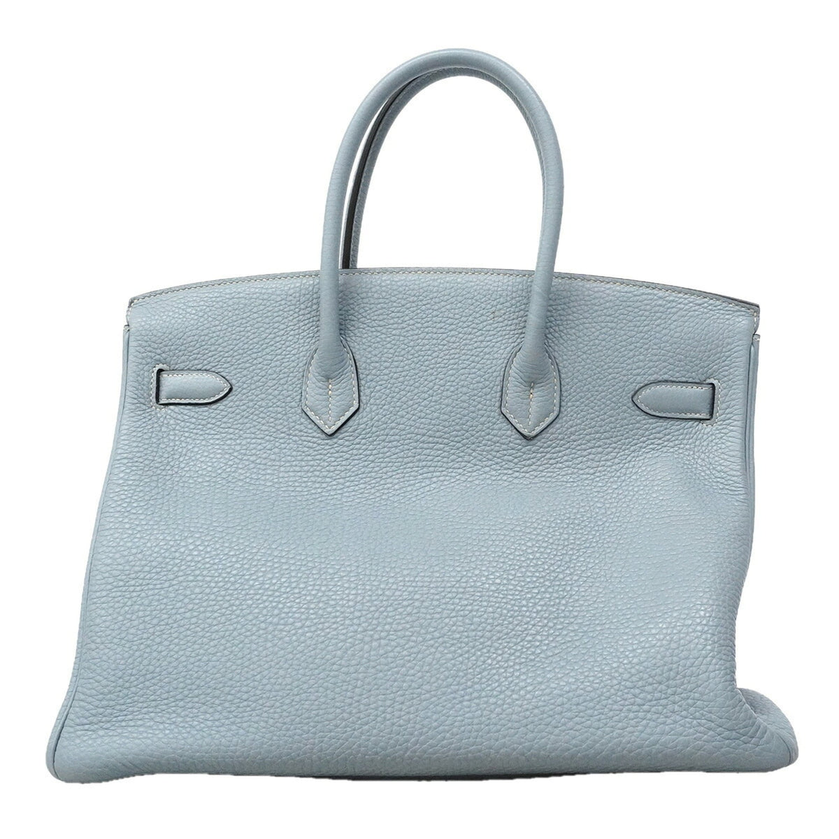 Hermes Blue Lin Togo Leather Handbag (Pre-Owned)
