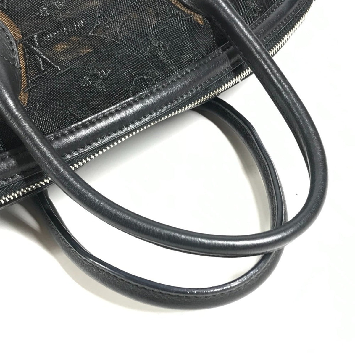 Louis Vuitton Black Monogram Handbag Tote Bag (Pre-Owned)