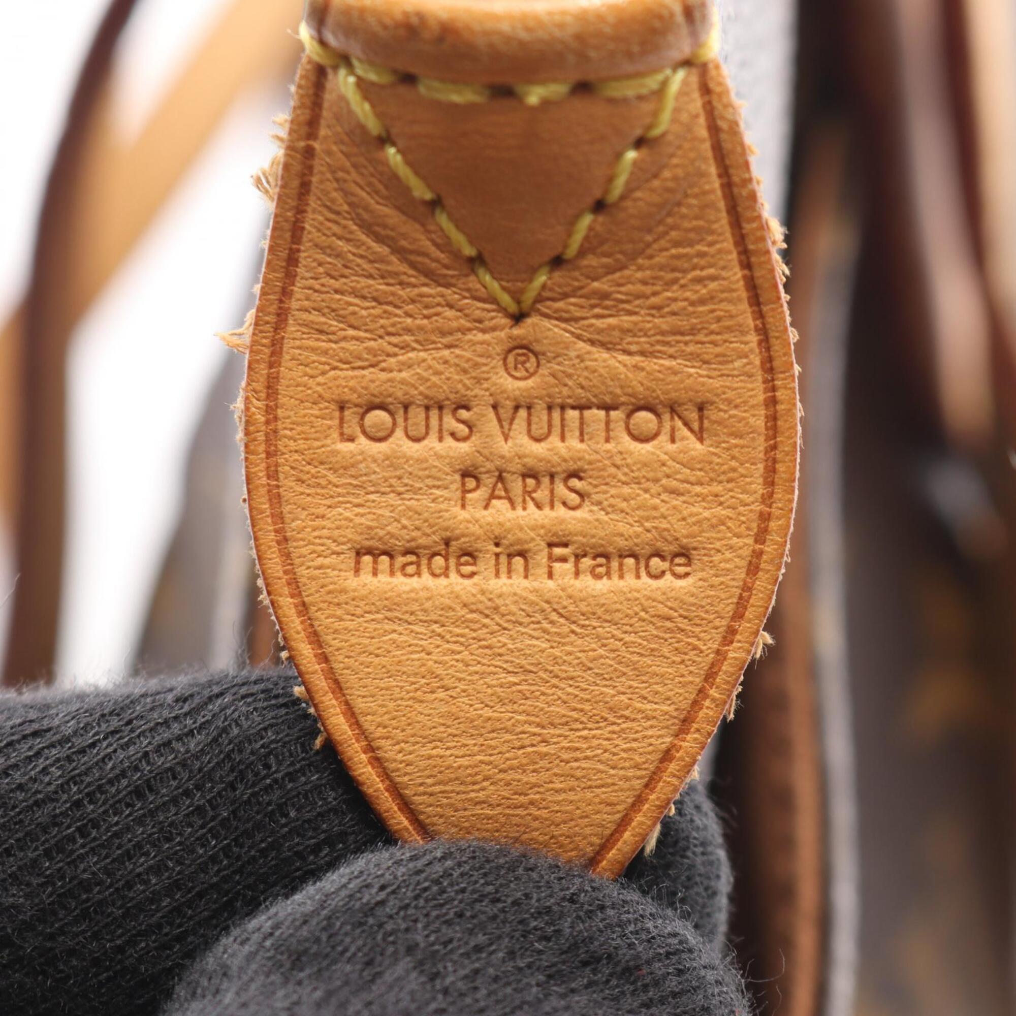 Louis Vuitton Brown Pvc Coated Canvas Leather Handbag Tote Bag (Pre-Owned)