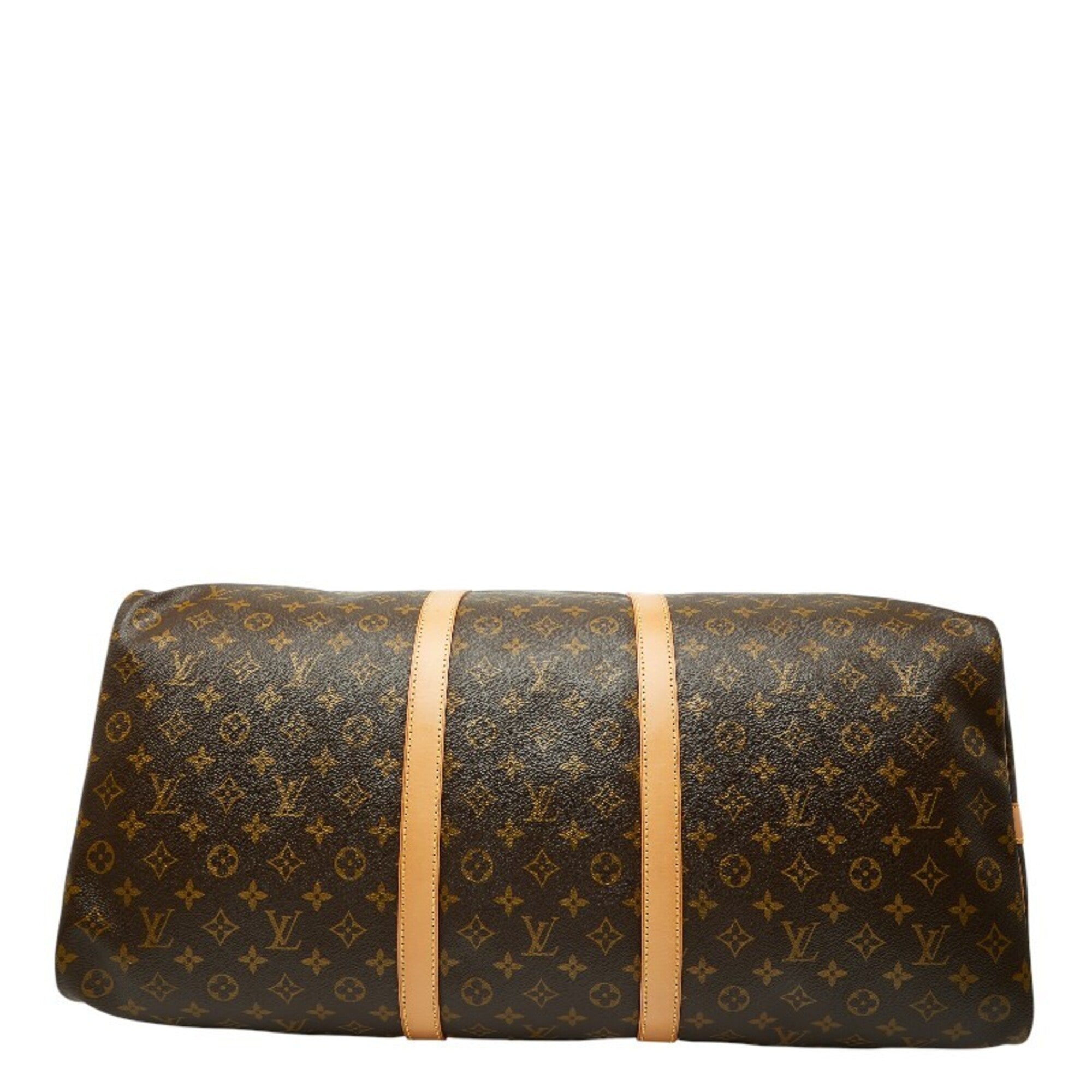 Louis Vuitton Brown Pvc Leather Boston Bag Shoulder Bag (Pre-Owned)