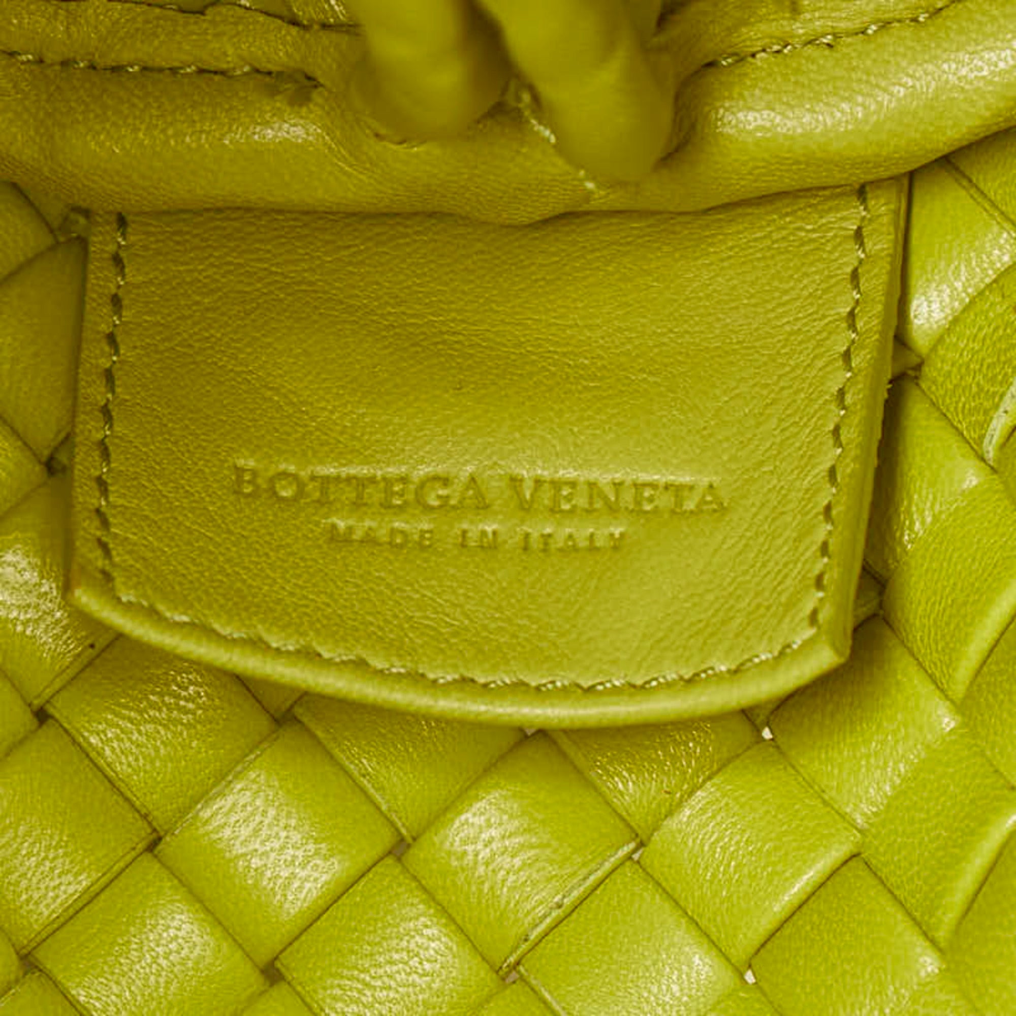 Bottega Veneta Yellow Leather Shoulder Bag (Pre-Owned)