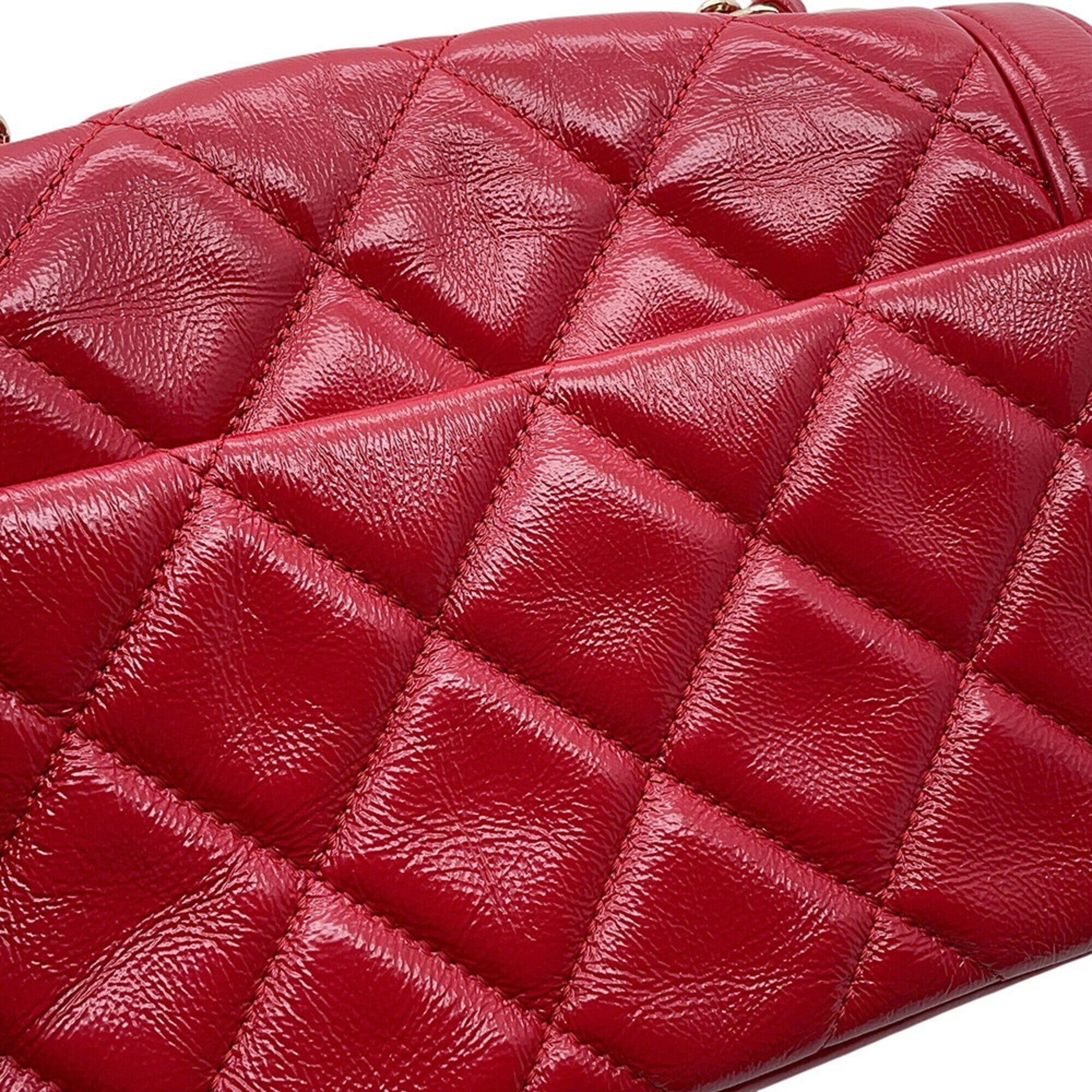 Chanel Matelasse Red Color Handbag Shoulder Bag (Pre-Owned)