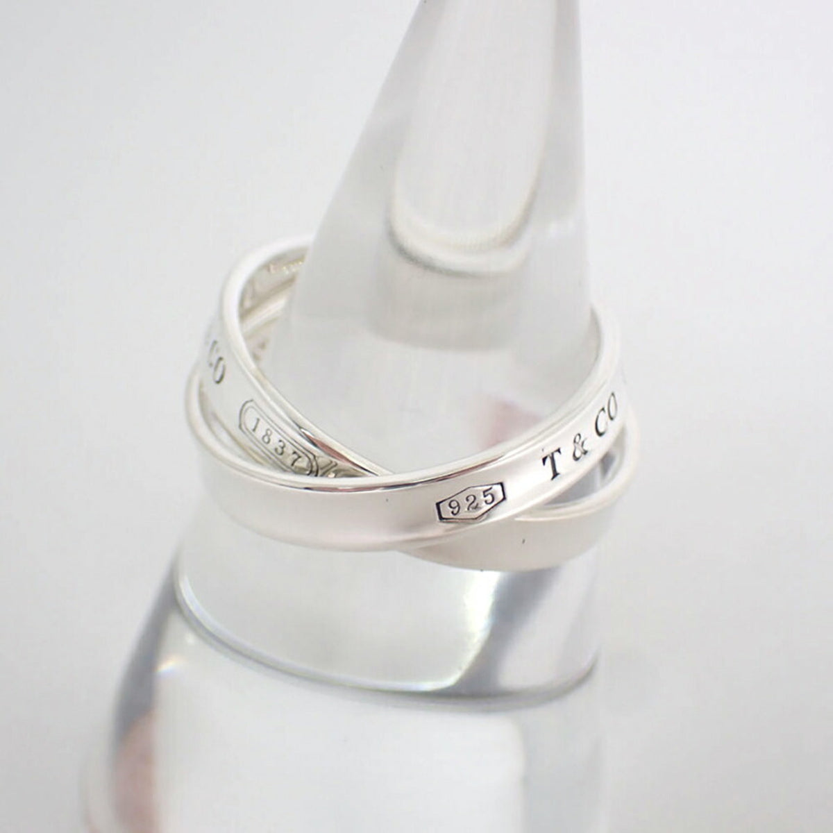 Tiffany Silver Sterling Silver 925 Band Ring (Pre-Owned)
