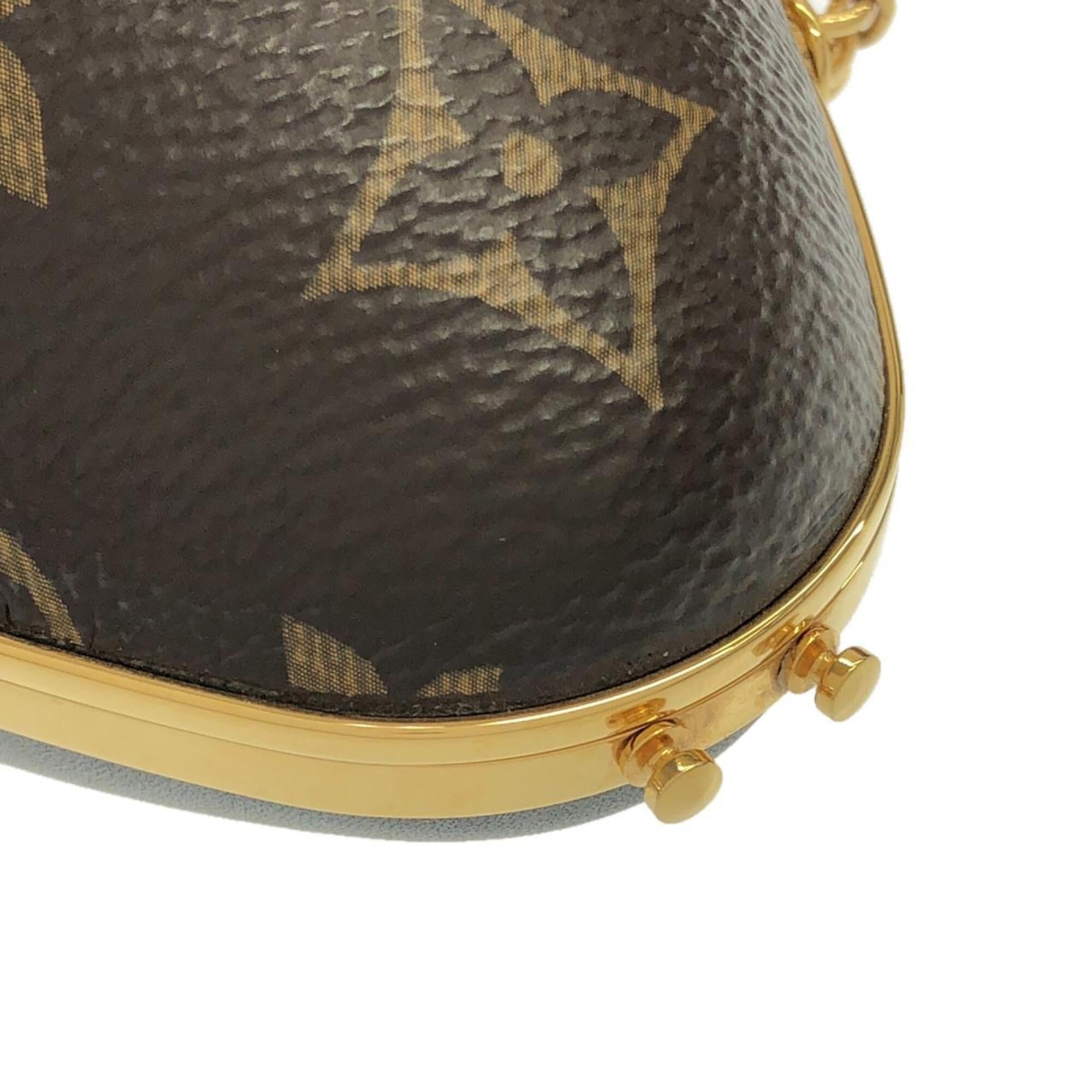 Louis Vuitton Brown Coated Canvas Shoulder Bag (Pre-Owned)