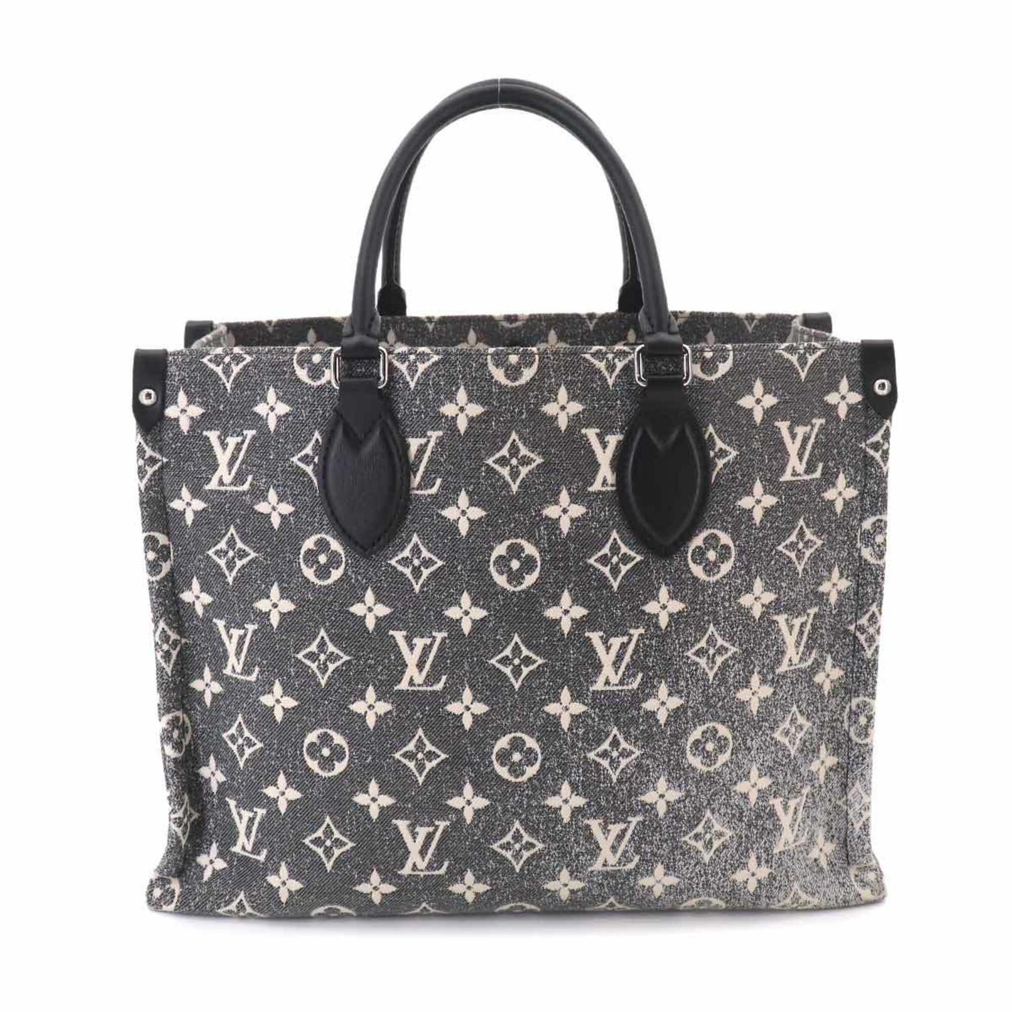 Louis Vuitton Black Gray Monogram White Monogram Handbag Tote Bag (Pre-Owned)