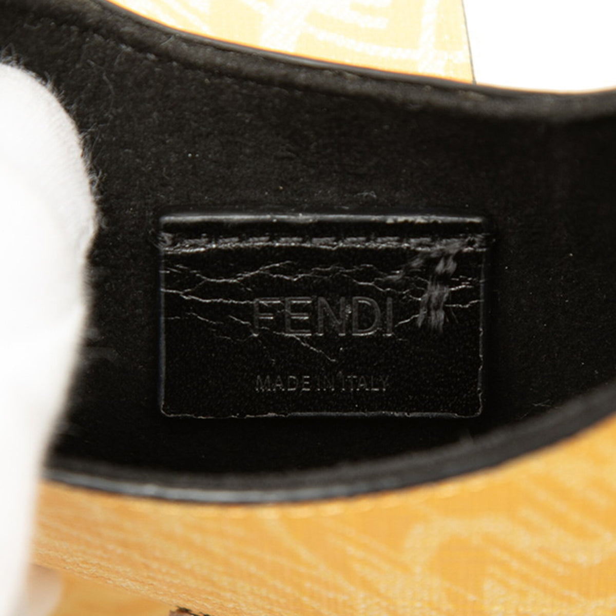 Fendi Yellow Pvc Leather Shoulder Bag (Pre-Owned)