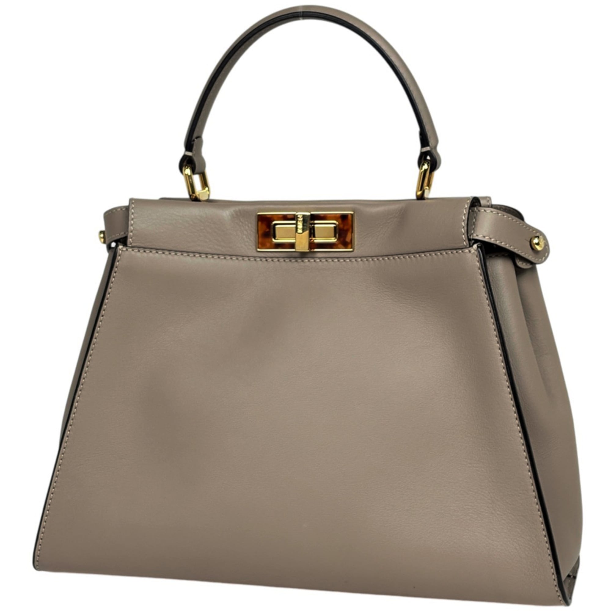 Fendi Beige Leather Handbag (Pre-Owned)