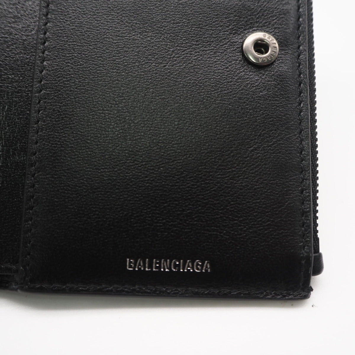 Balenciaga Black Leather Wallet (Bi-Fold) (Pre-Owned)