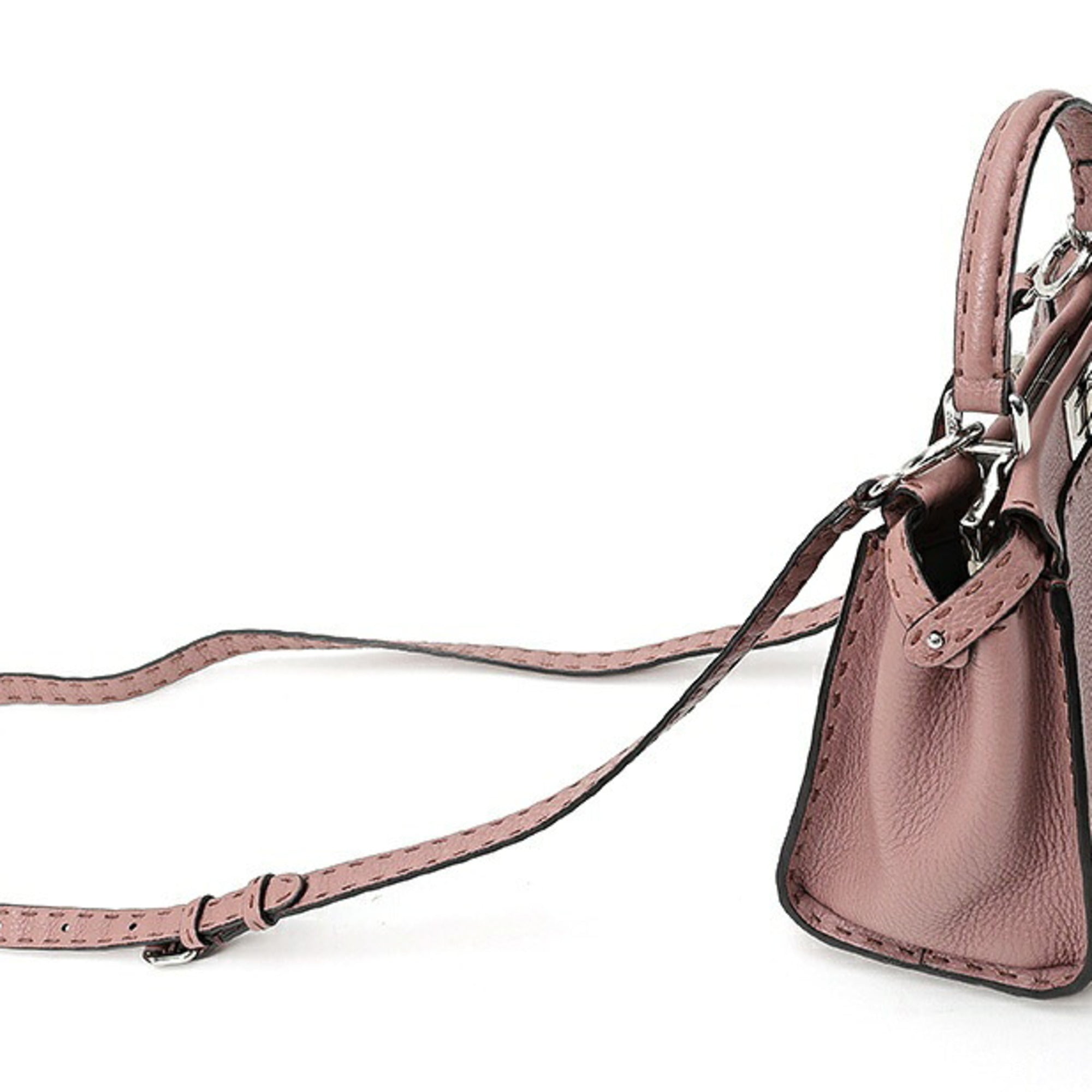Fendi Peekaboo Leather Shoulder Bag (Pre-Owned)