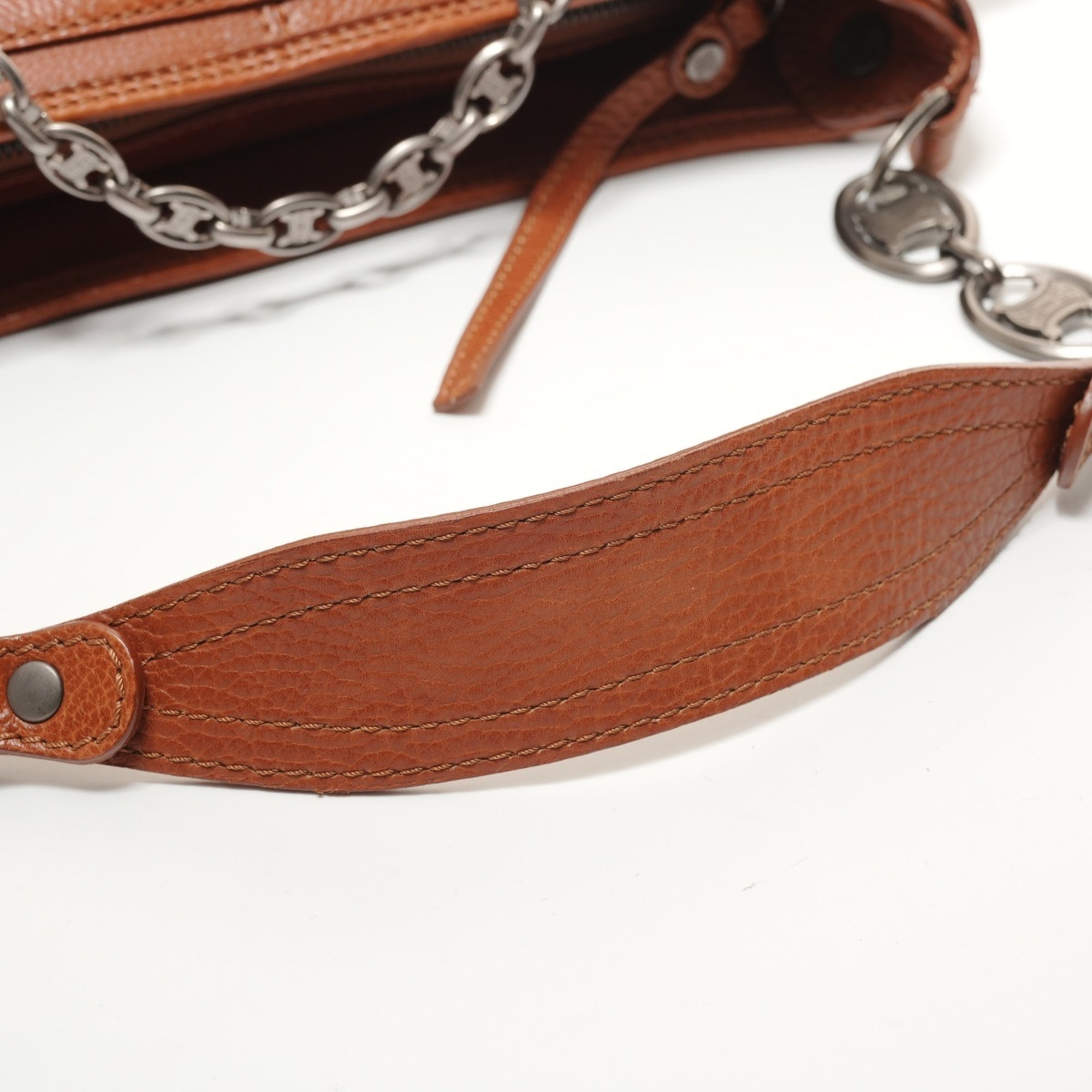 Celine Boogie Brown Leather Shoulder Bag (Pre-Owned)