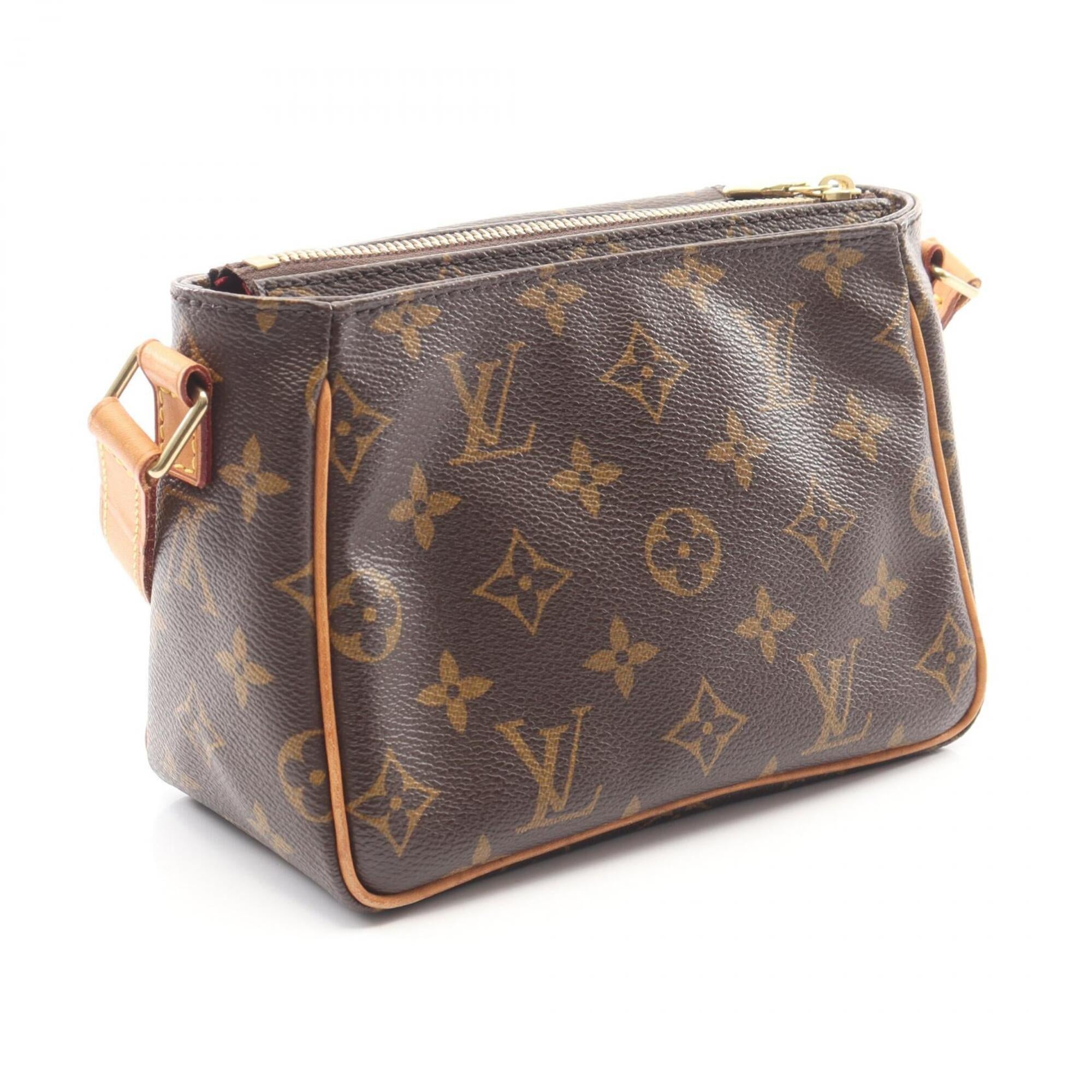 Louis Vuitton Brown Monogram Coated Canvas Leather Shoulder Bag (Pre-Owned)