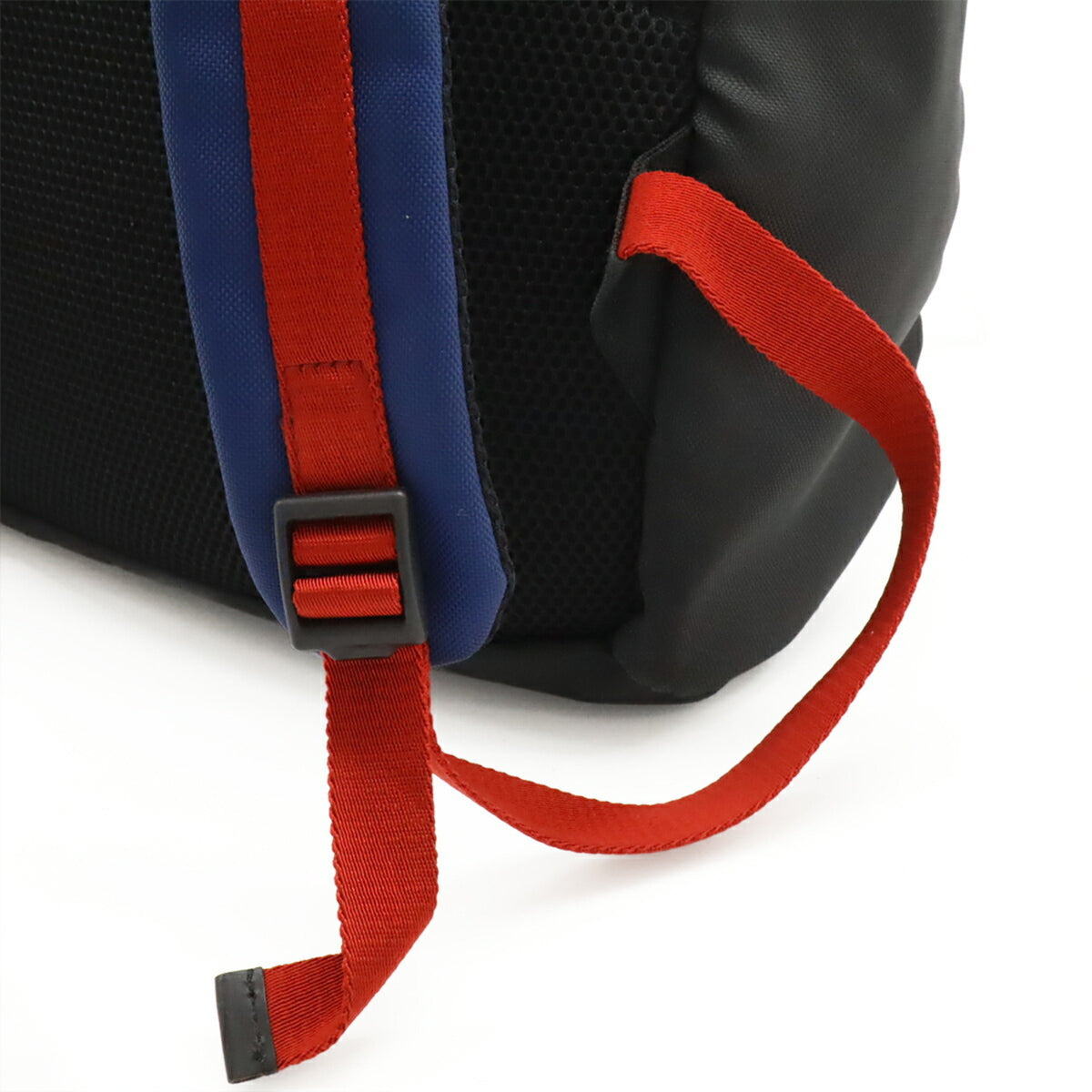 Gucci Black Green Navy Red Color Canvas Leather Backpack (Pre-Owned)