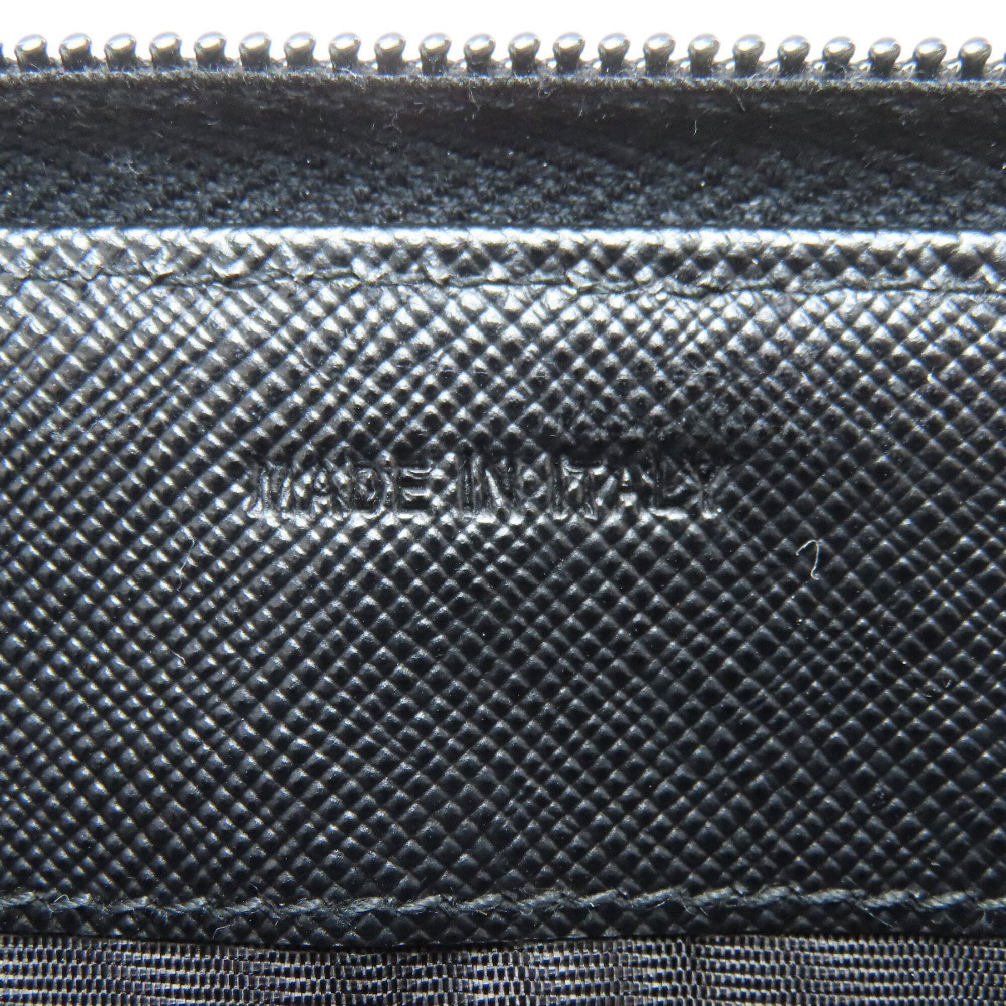 Prada Black Nylon Long Wallet (Bi-Fold) (Pre-Owned)
