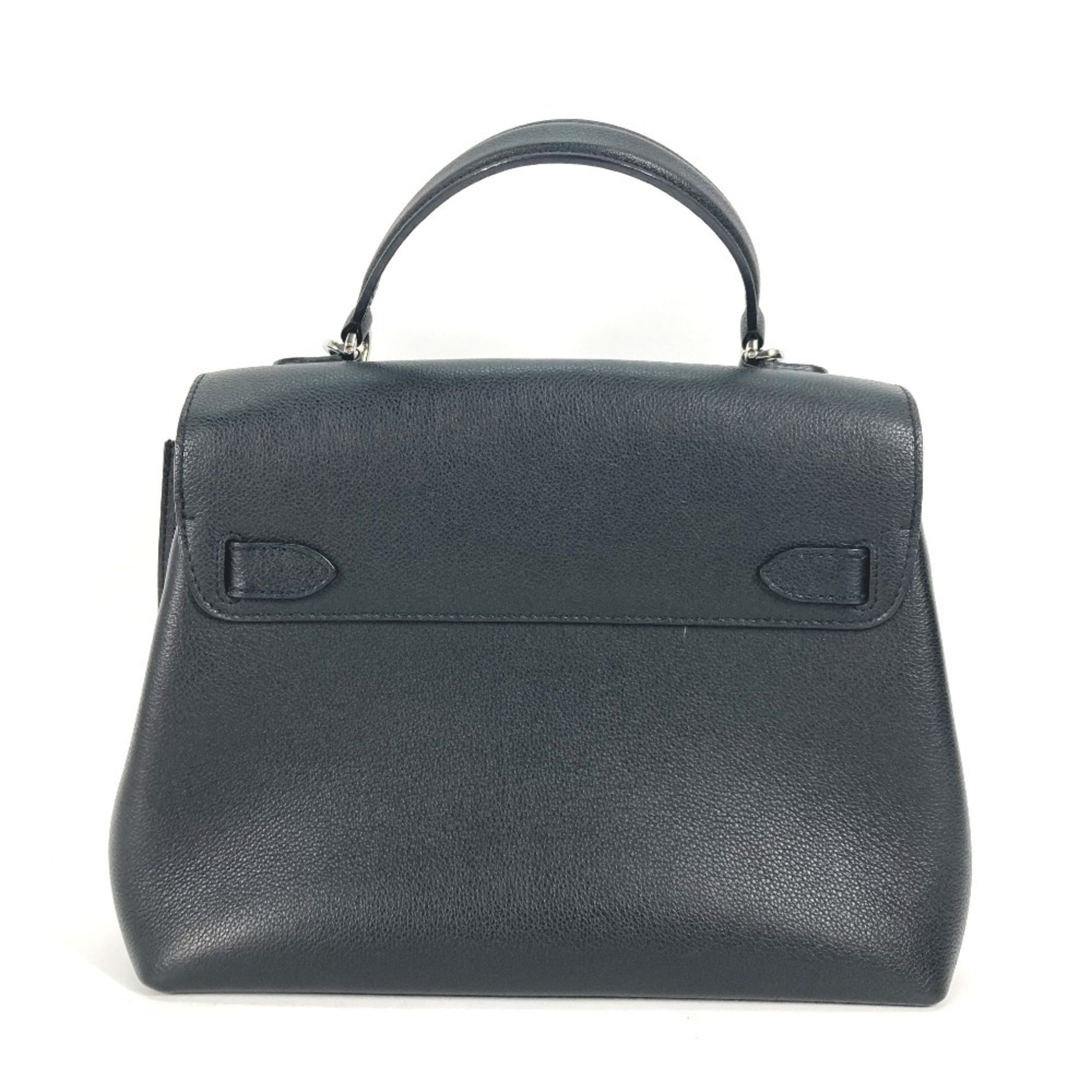 Louis Vuitton Black Noir Leather Handbag Tote Bag (Pre-Owned)