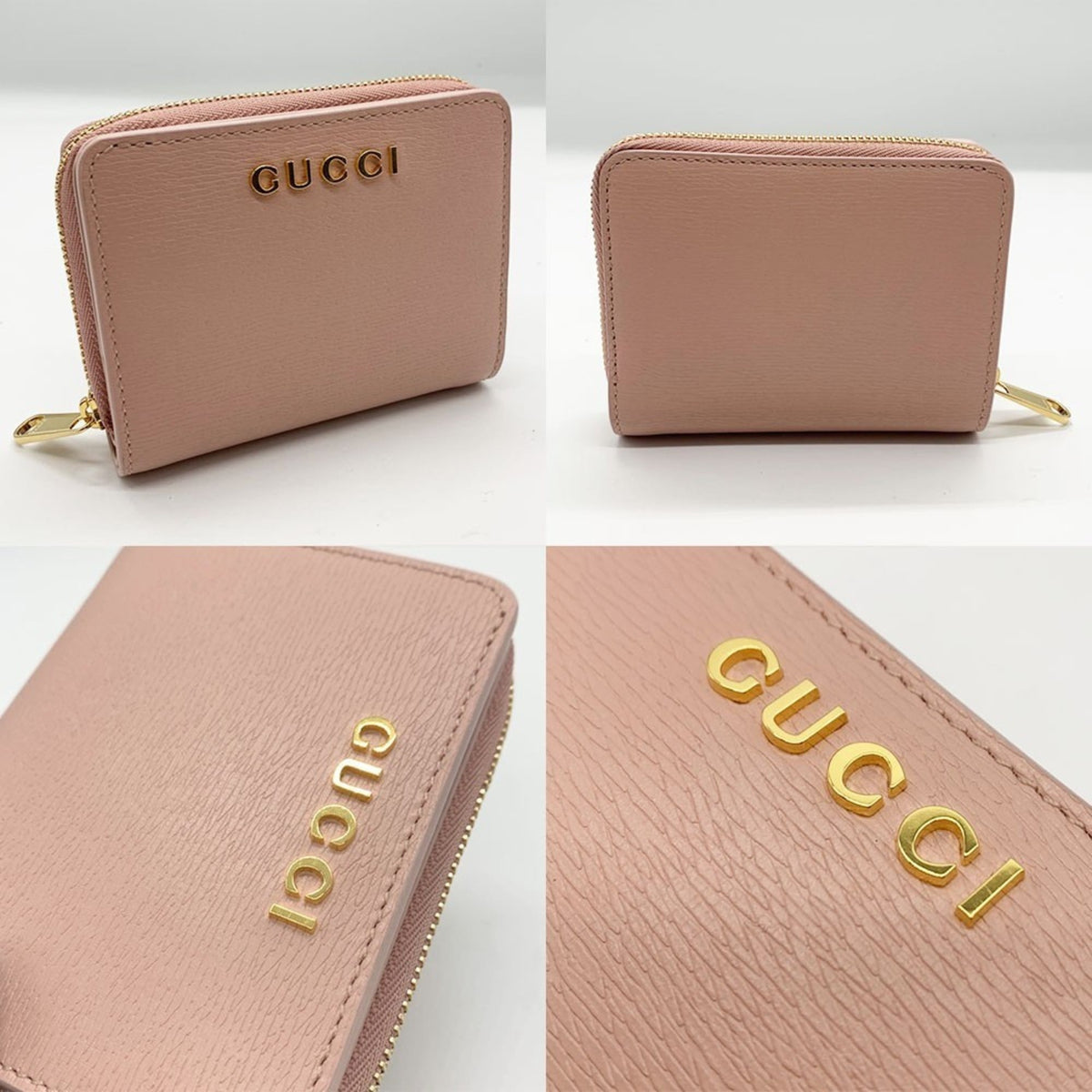 Gucci Light Pink Leather Coin Purse/Coin Case (Pre-Owned)