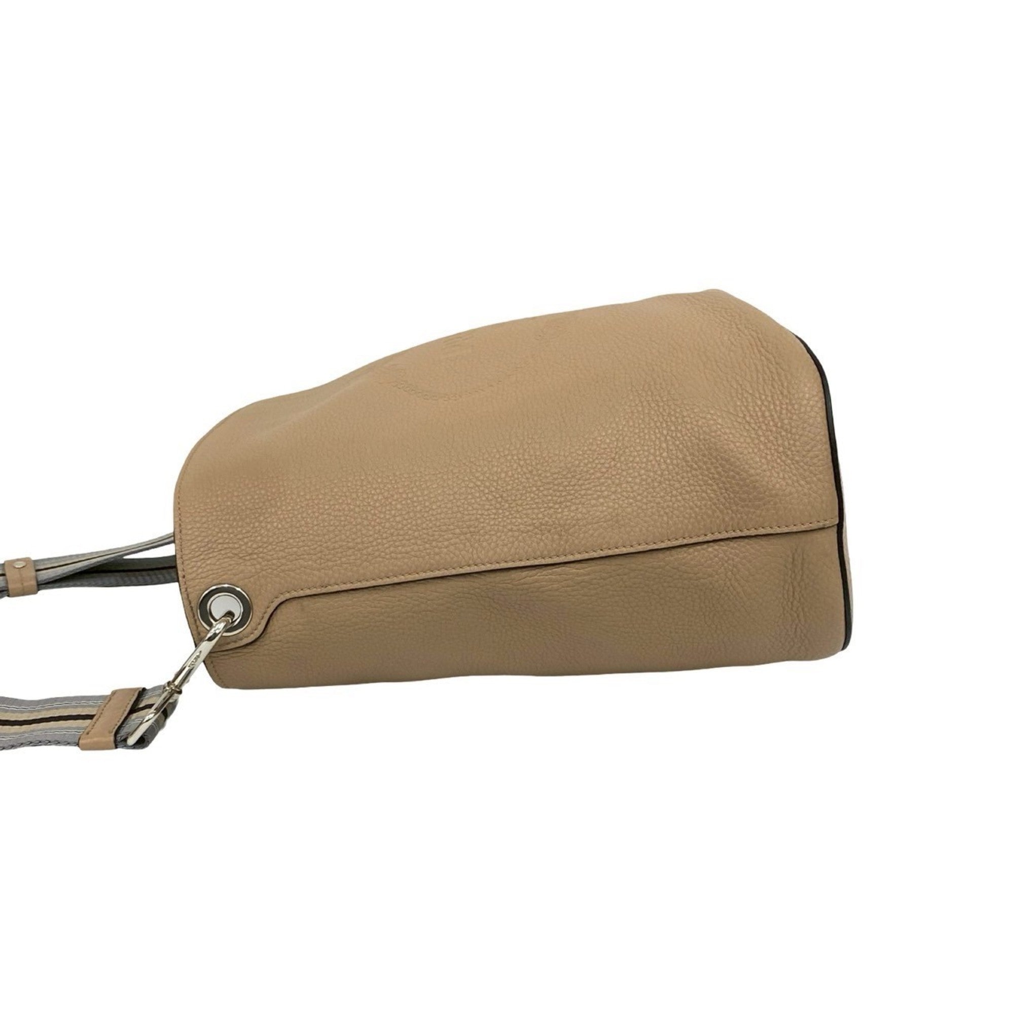 Prada Beige Leather Pochette Shoulder Bag (Pre-Owned)