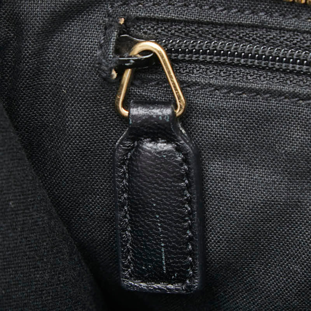 Saint Laurent Black Leather Handbag Shoulder Bag (Pre-Owned)