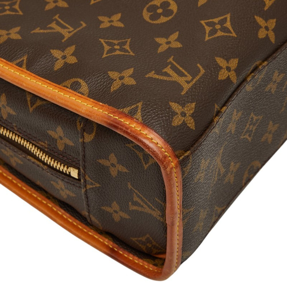 Louis Vuitton Brown Pvc Leather Briefcase (Pre-Owned)