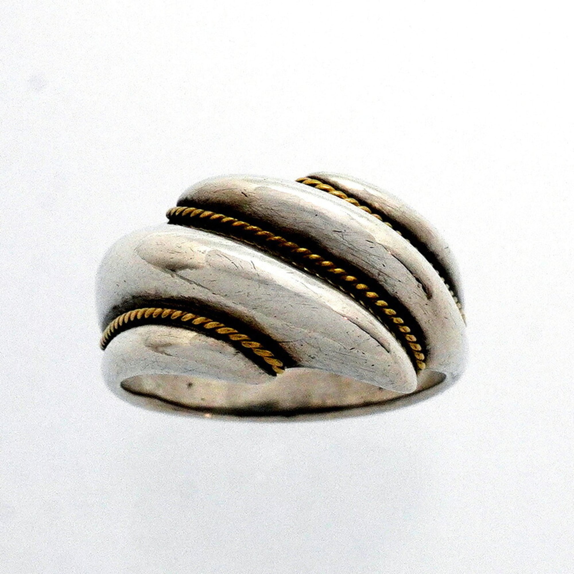 Tiffany Yellow Gold (18K) Silver 925 Band Ring (Pre-Owned)