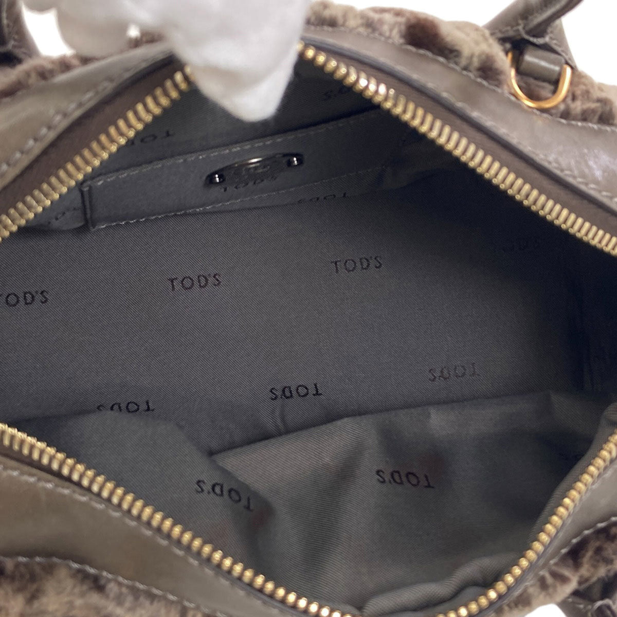 Tod's Brown Fur Handbag (Pre-Owned)
