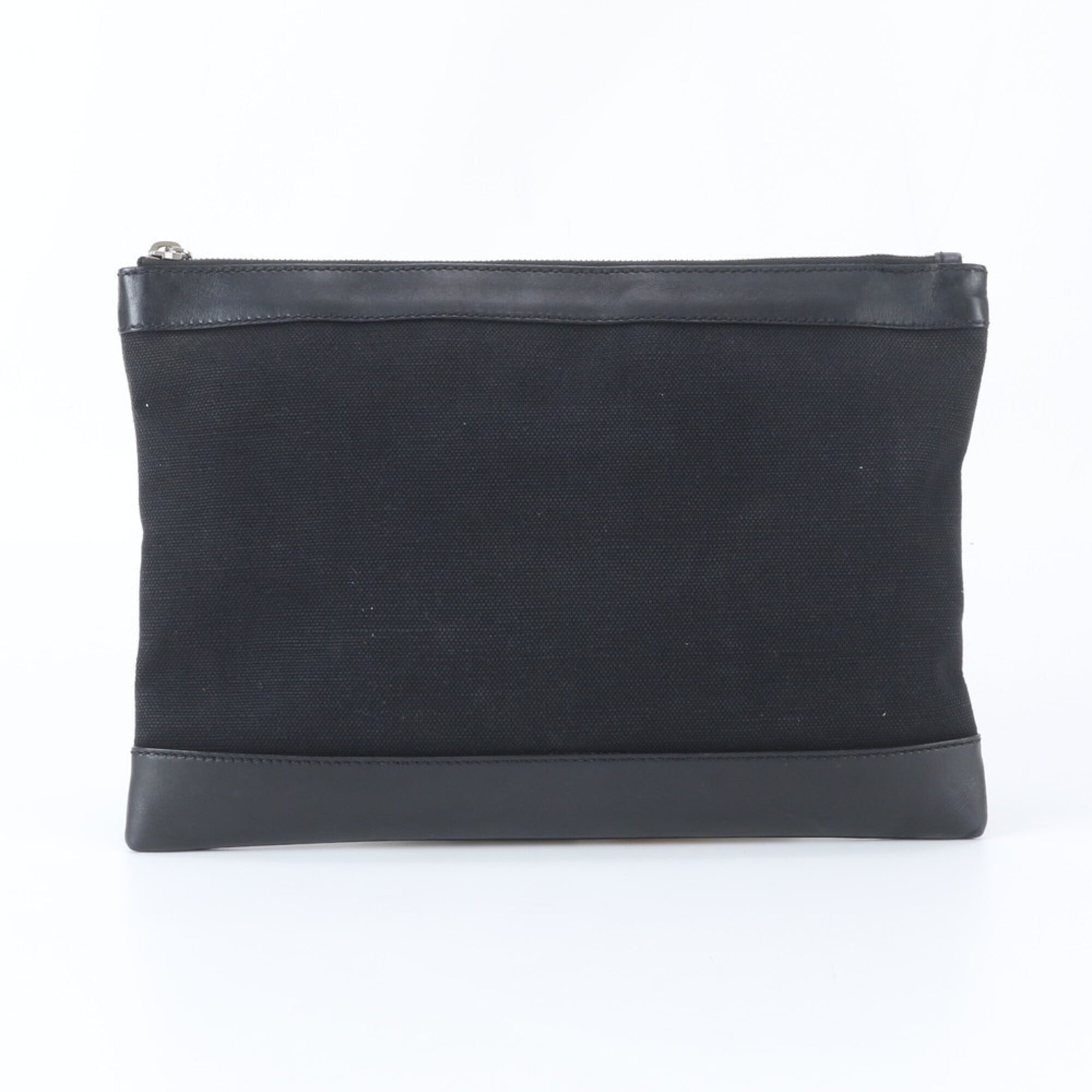 Balenciaga Black Leather Canvas Handbag (Pre-Owned)