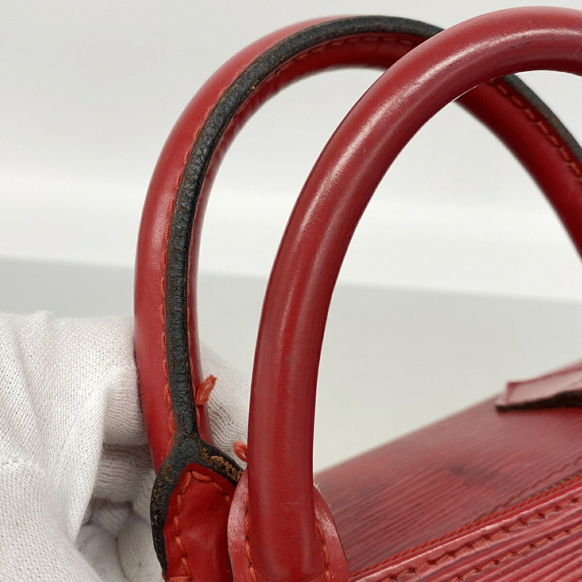 Louis Vuitton Castilian Red Handbag (Pre-Owned)
