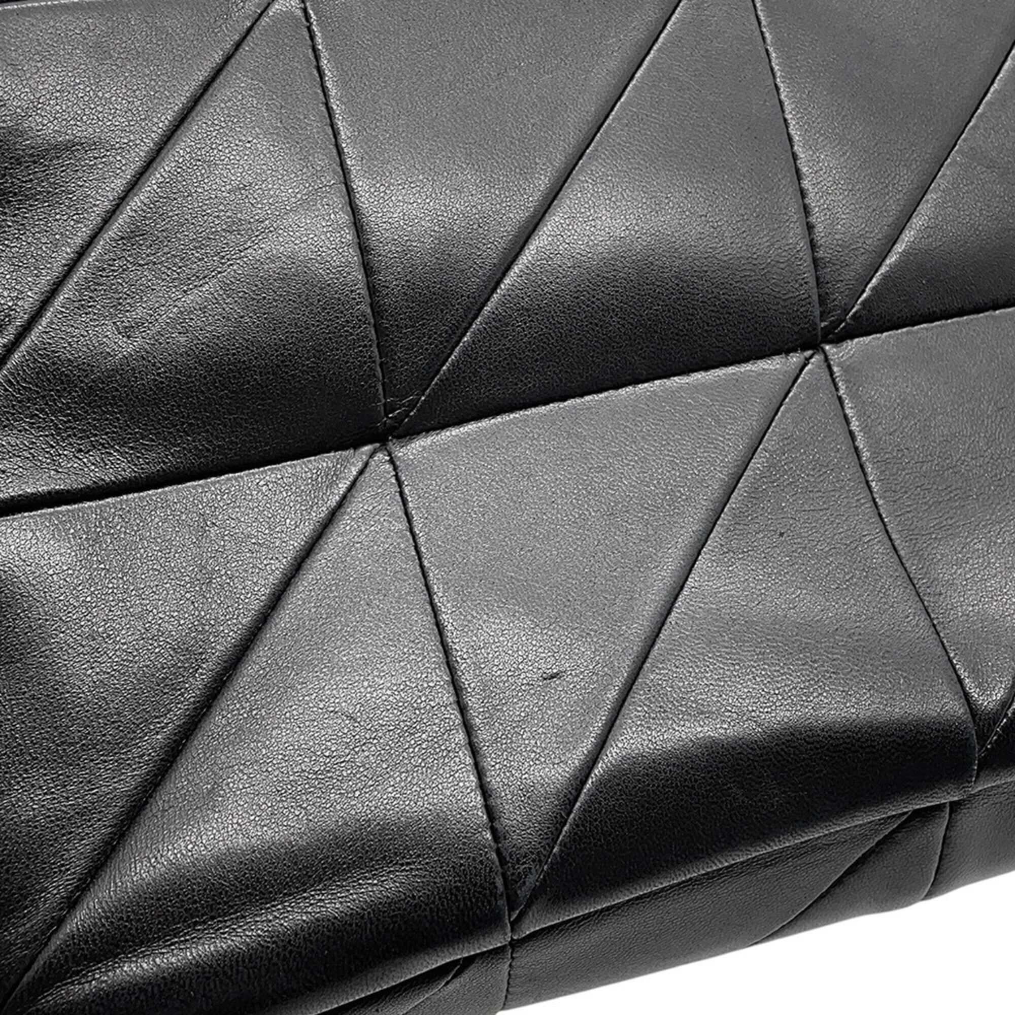 Yves Saint Laurent Black Leather Handbag Shoulder Bag (Pre-Owned)