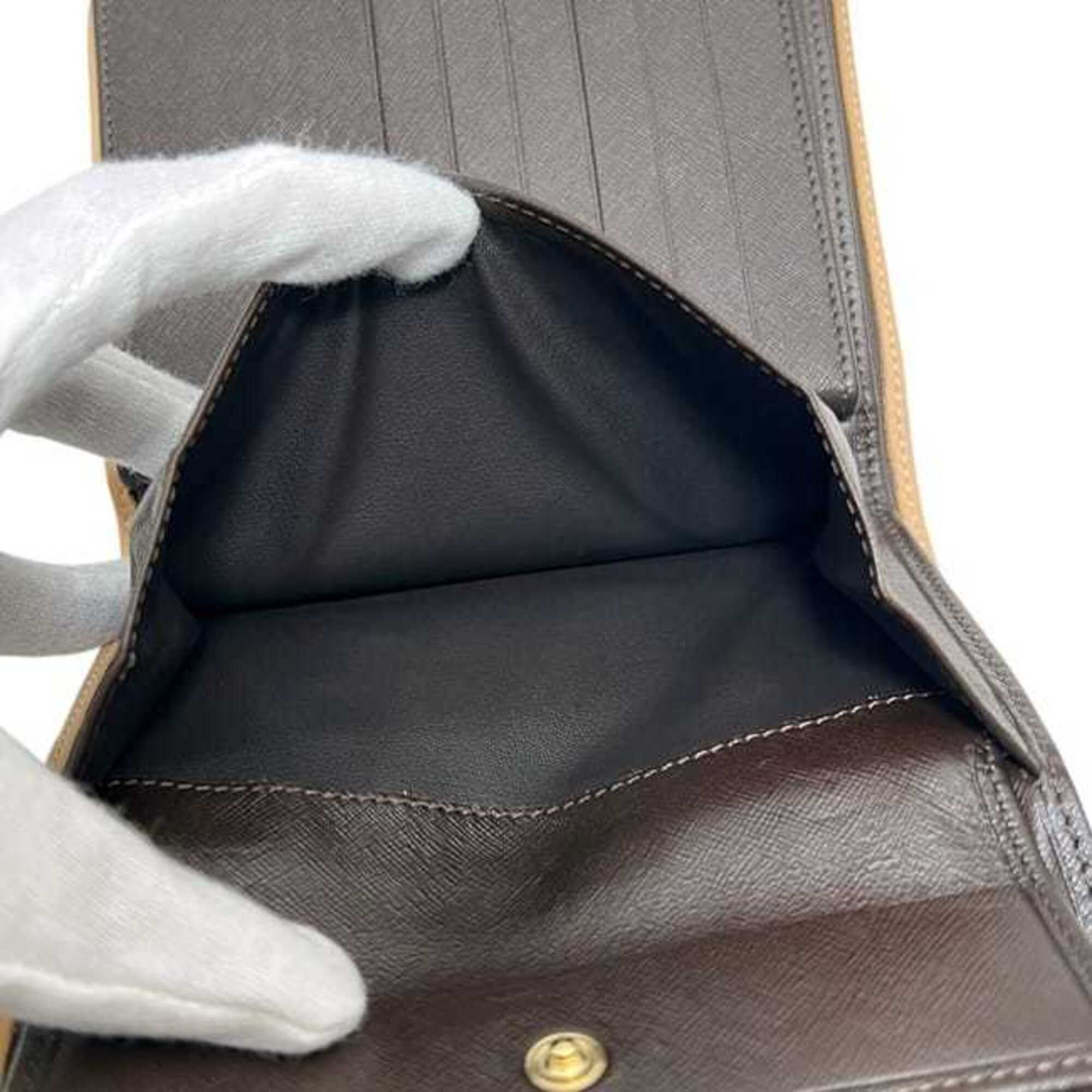 Celine Brown Pvc Leather Wallet (Tri-Fold) (Pre-Owned)