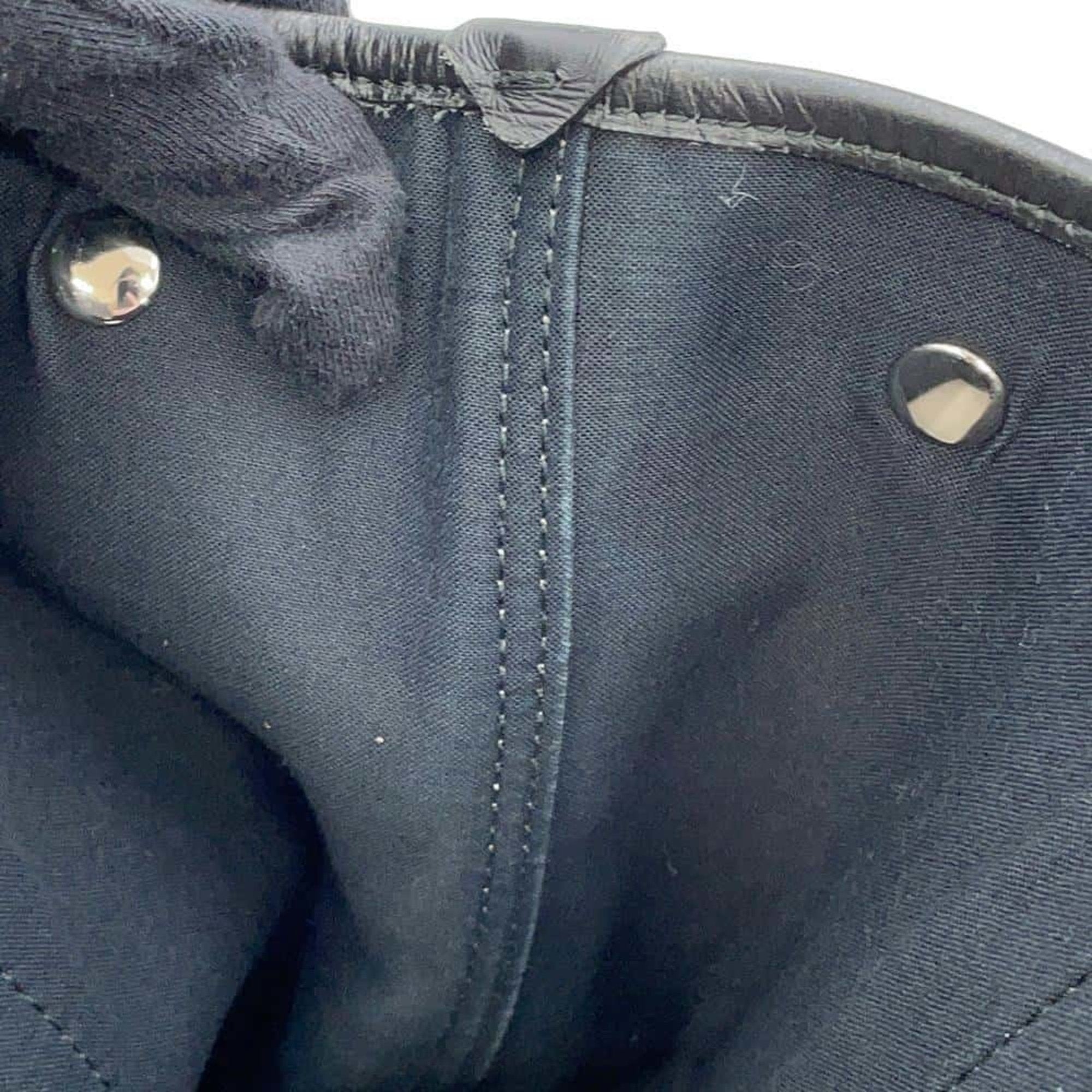 Balenciaga Black Canvas Leather Tote Bag (Pre-Owned)