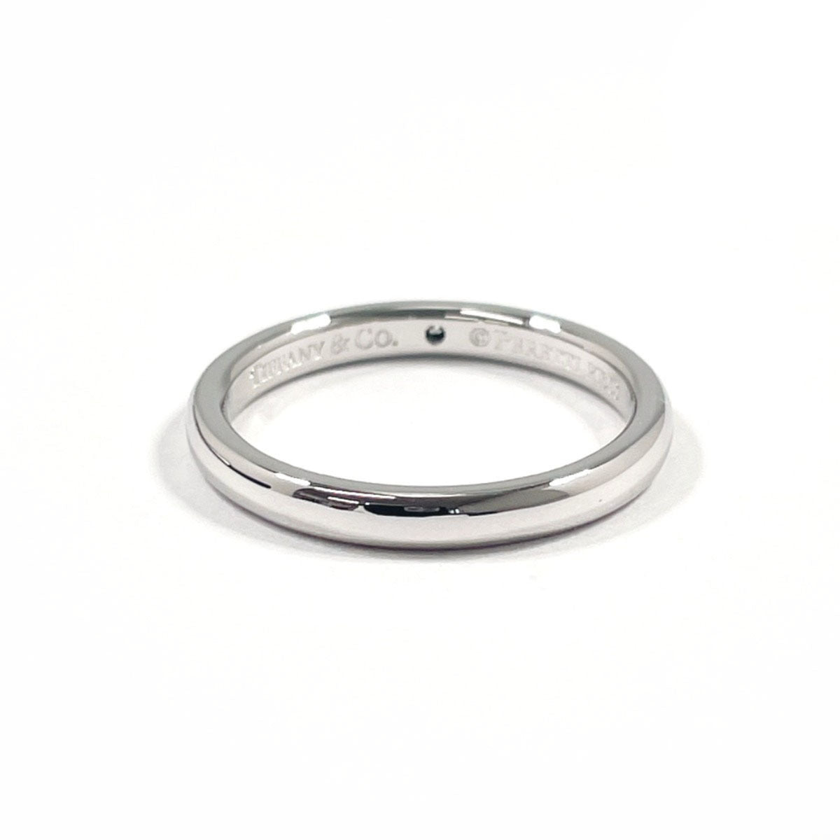 Tiffany Silver Platinum 950 Band Ring (Pre-Owned)