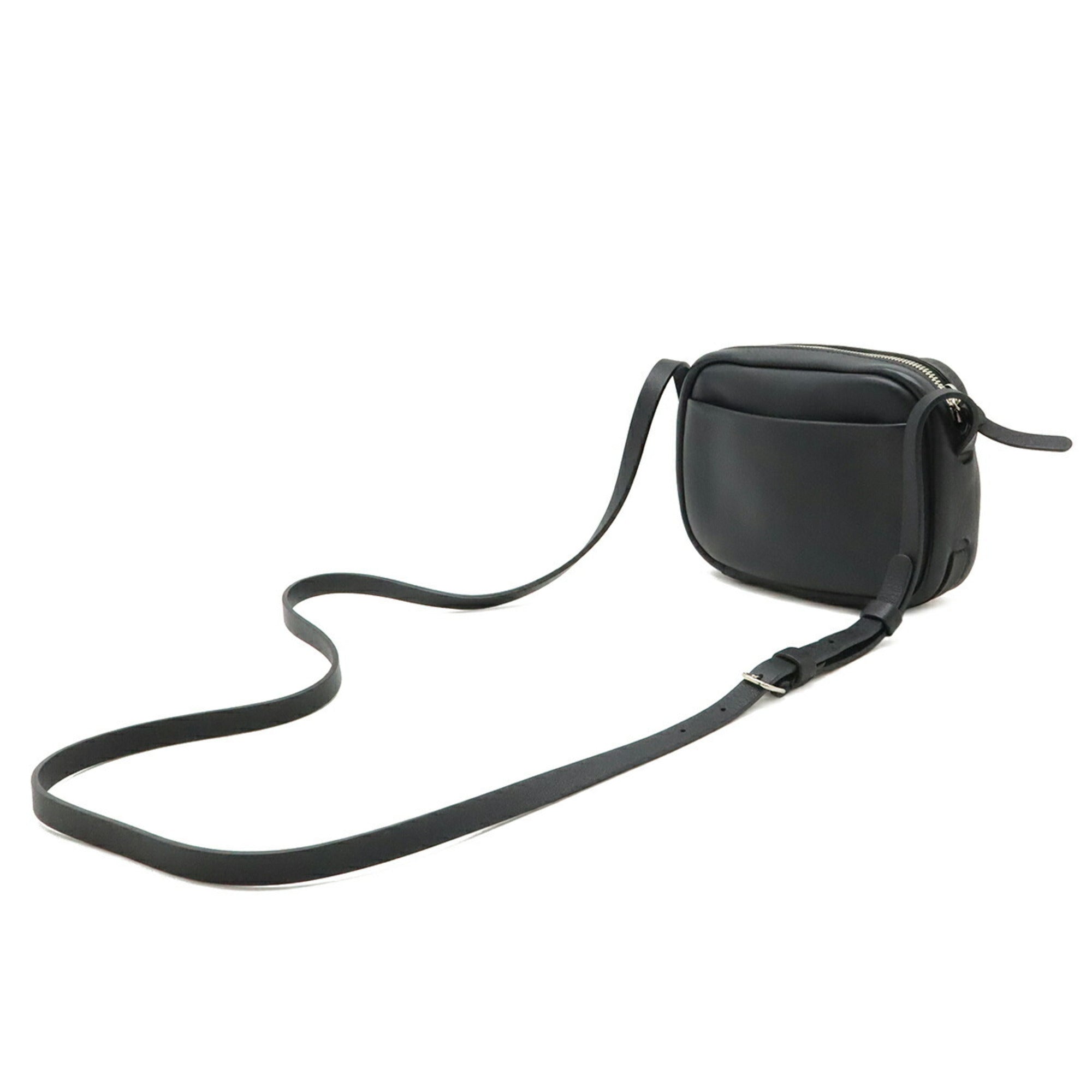 Balenciaga Black Leather Pochette Shoulder Bag (Pre-Owned)