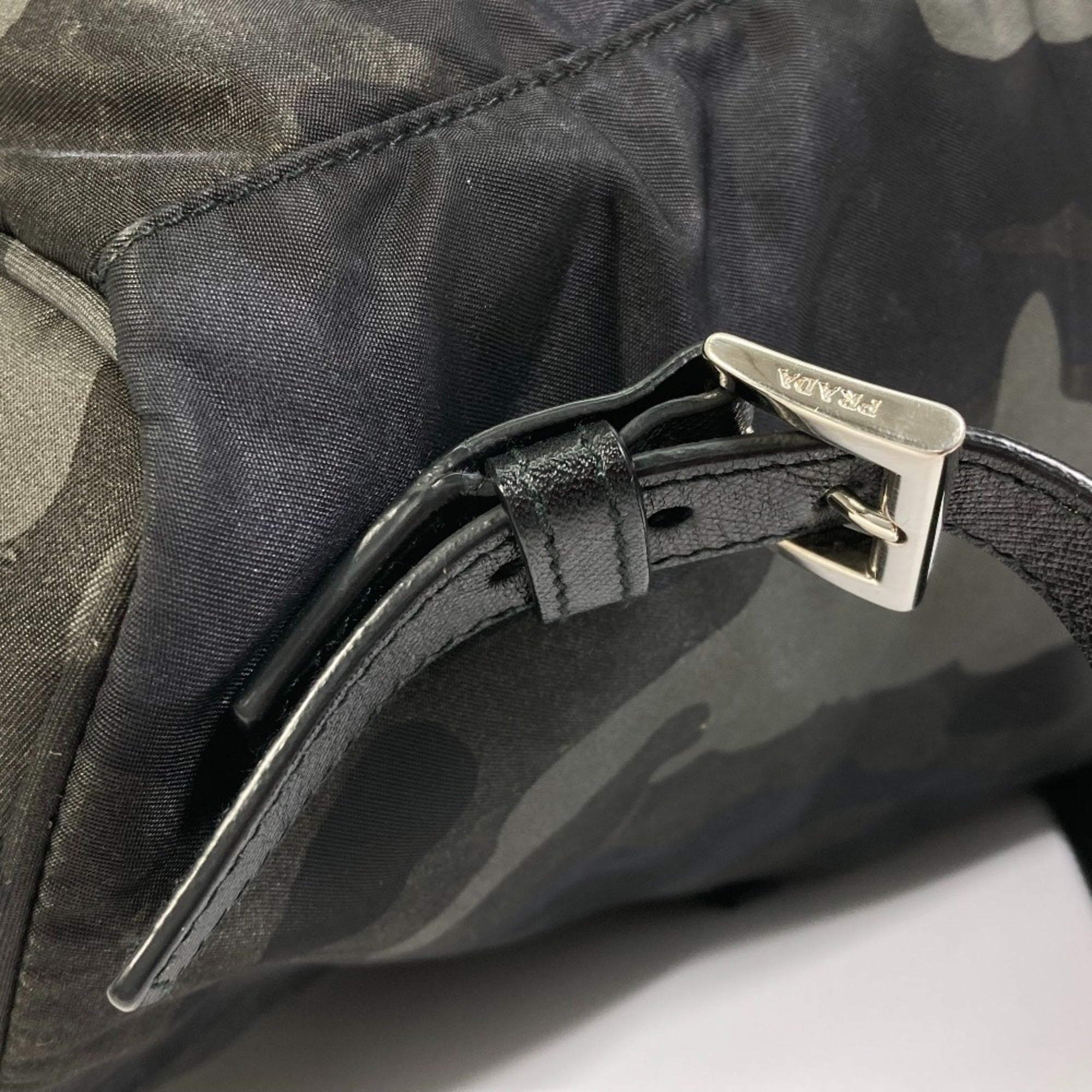 Prada Green Cloth Backpack (Pre-Owned)