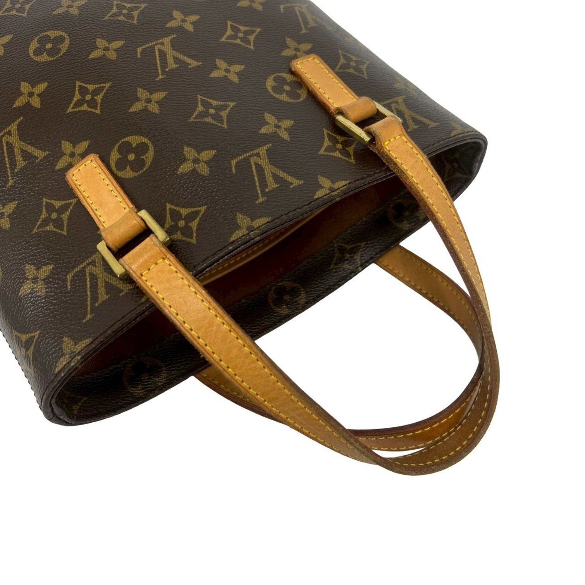 Louis Vuitton Brown Pvc Leather Handbag Tote Bag (Pre-Owned)